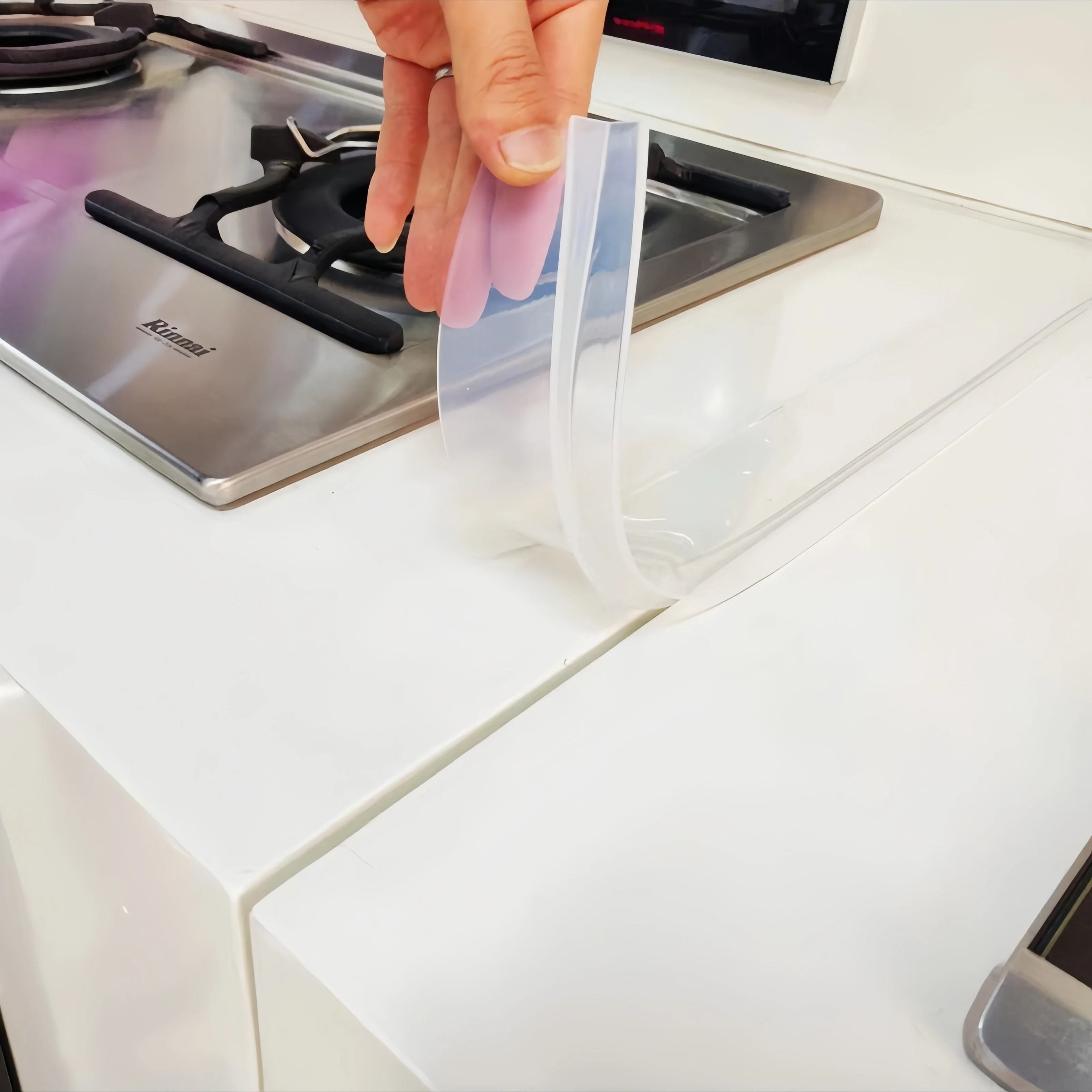 Silicone Gap Seal Strip For Kitchen Stove Counter 8