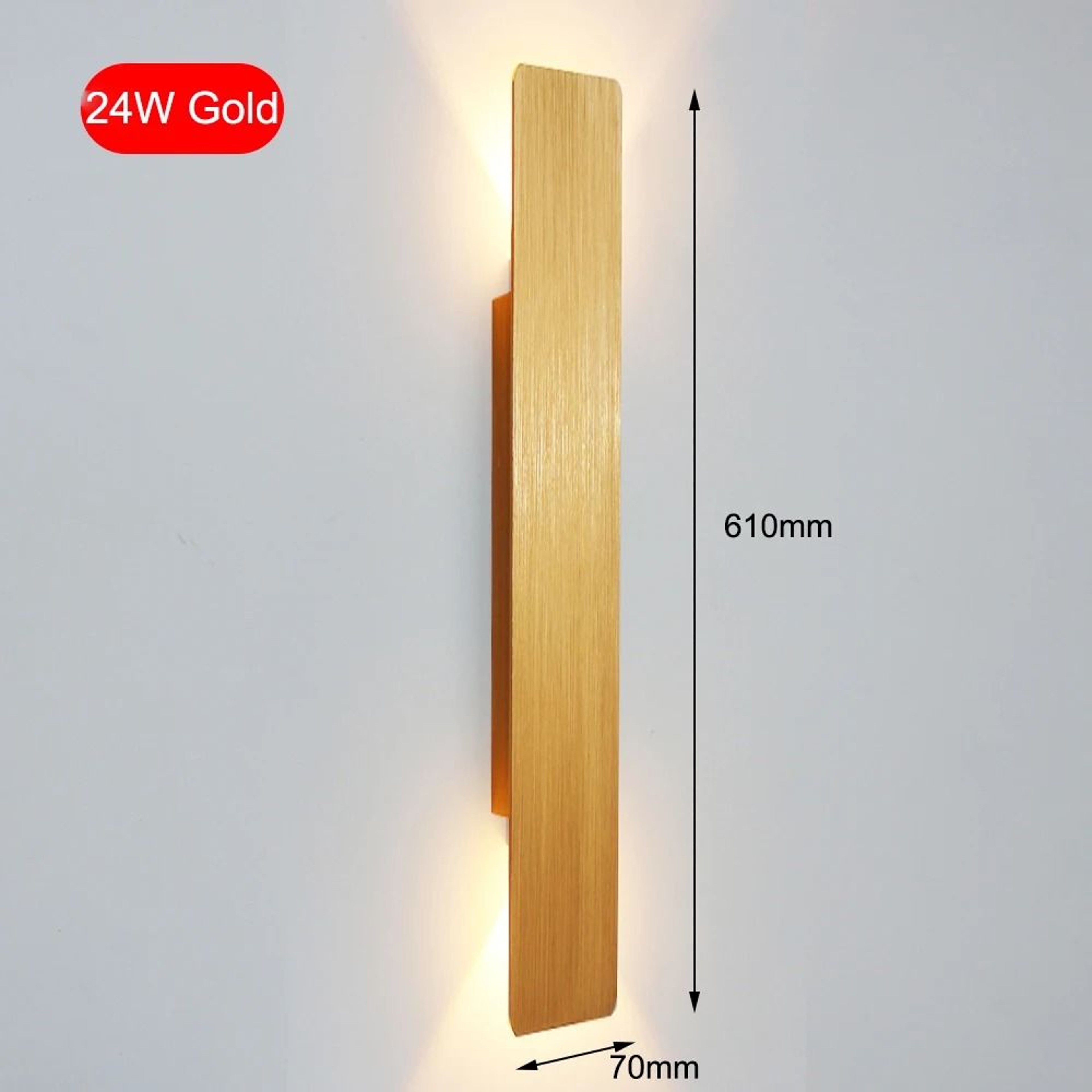 Modern LED Wall Lamp Indoor Bedroom Living Room AC85265V Aluminum Fixture 17