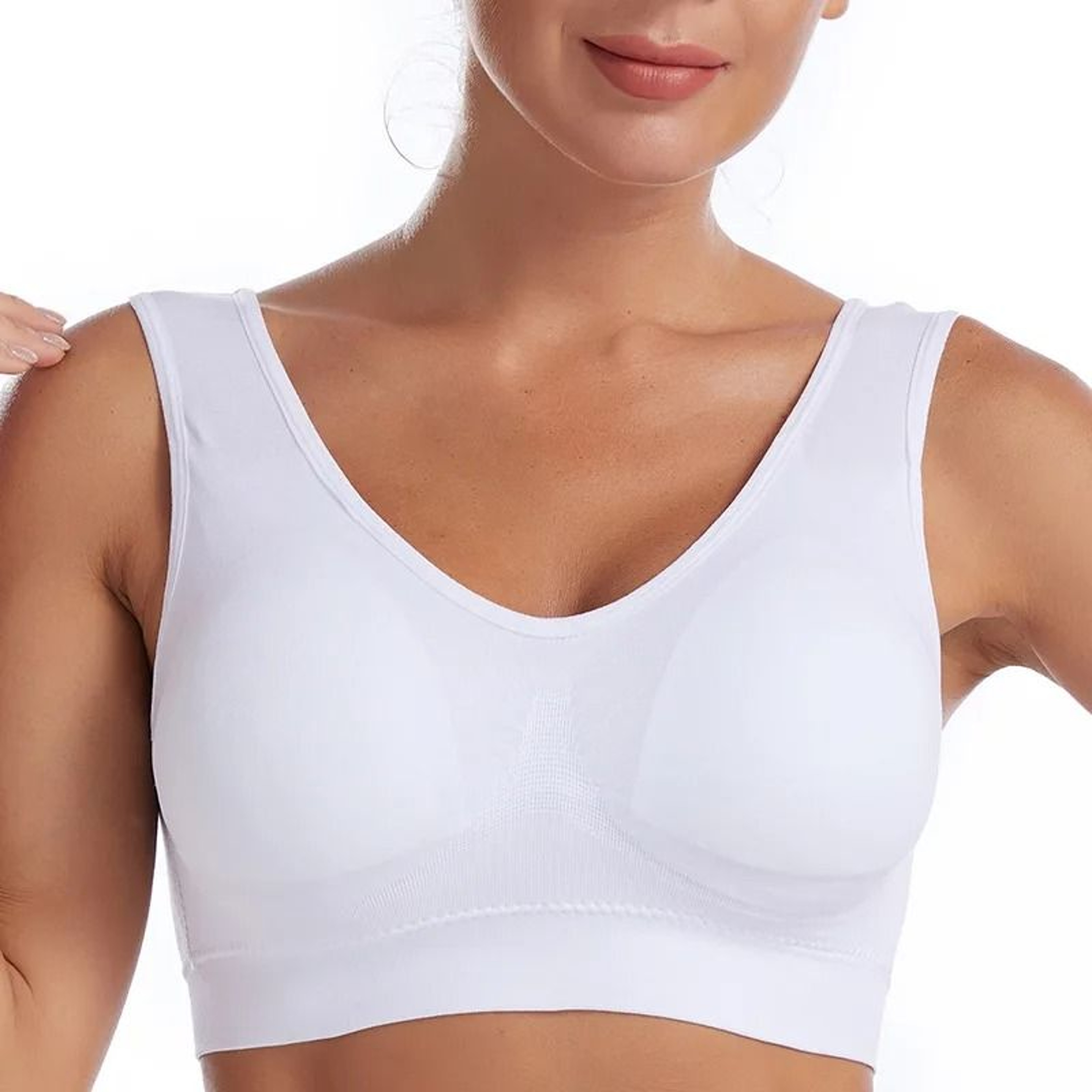 Seamless Plus Size Bralette Wire Free Breathable Comfort Bra 3