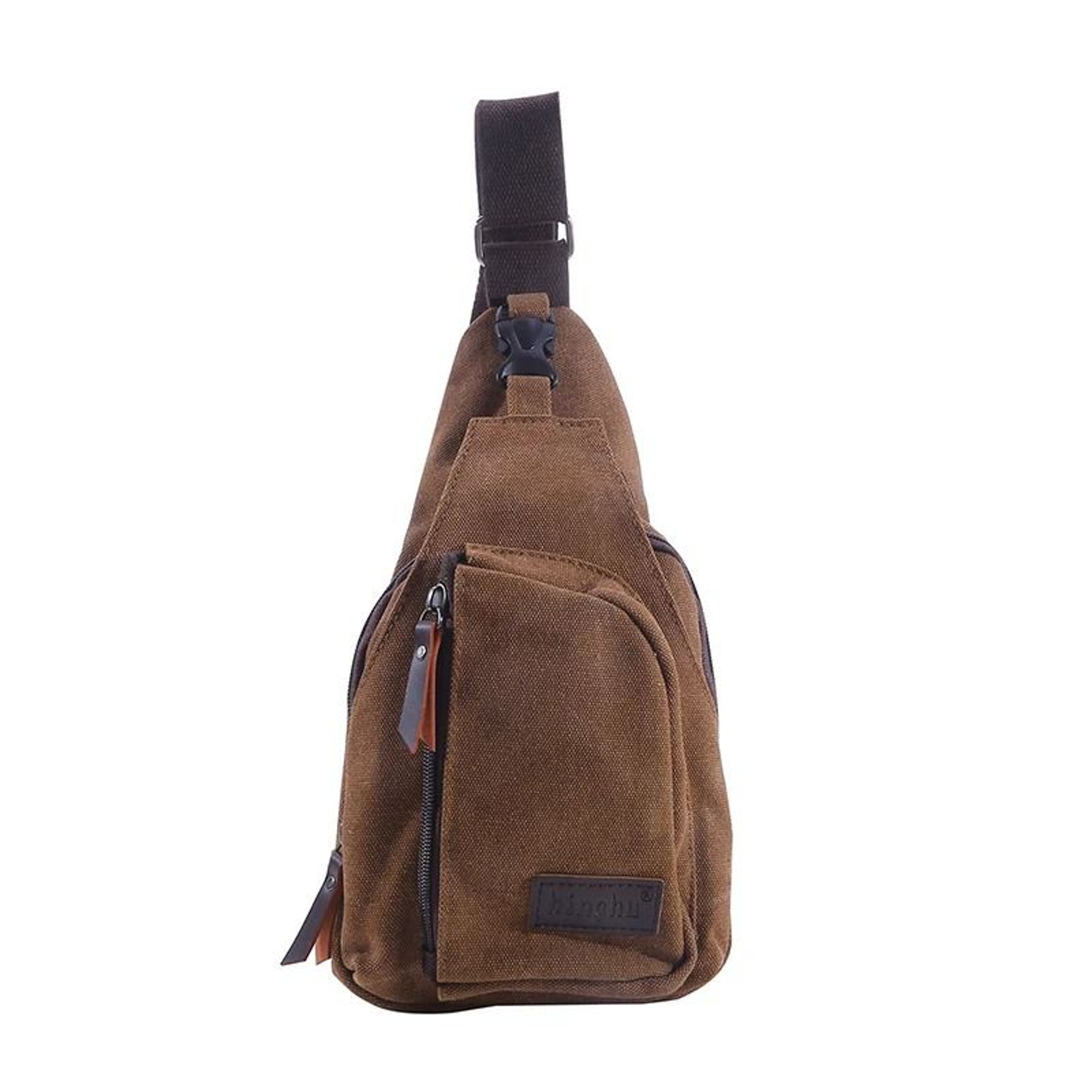 Vintage Canvas Satchel Shoulder Sling Chest Pack 9