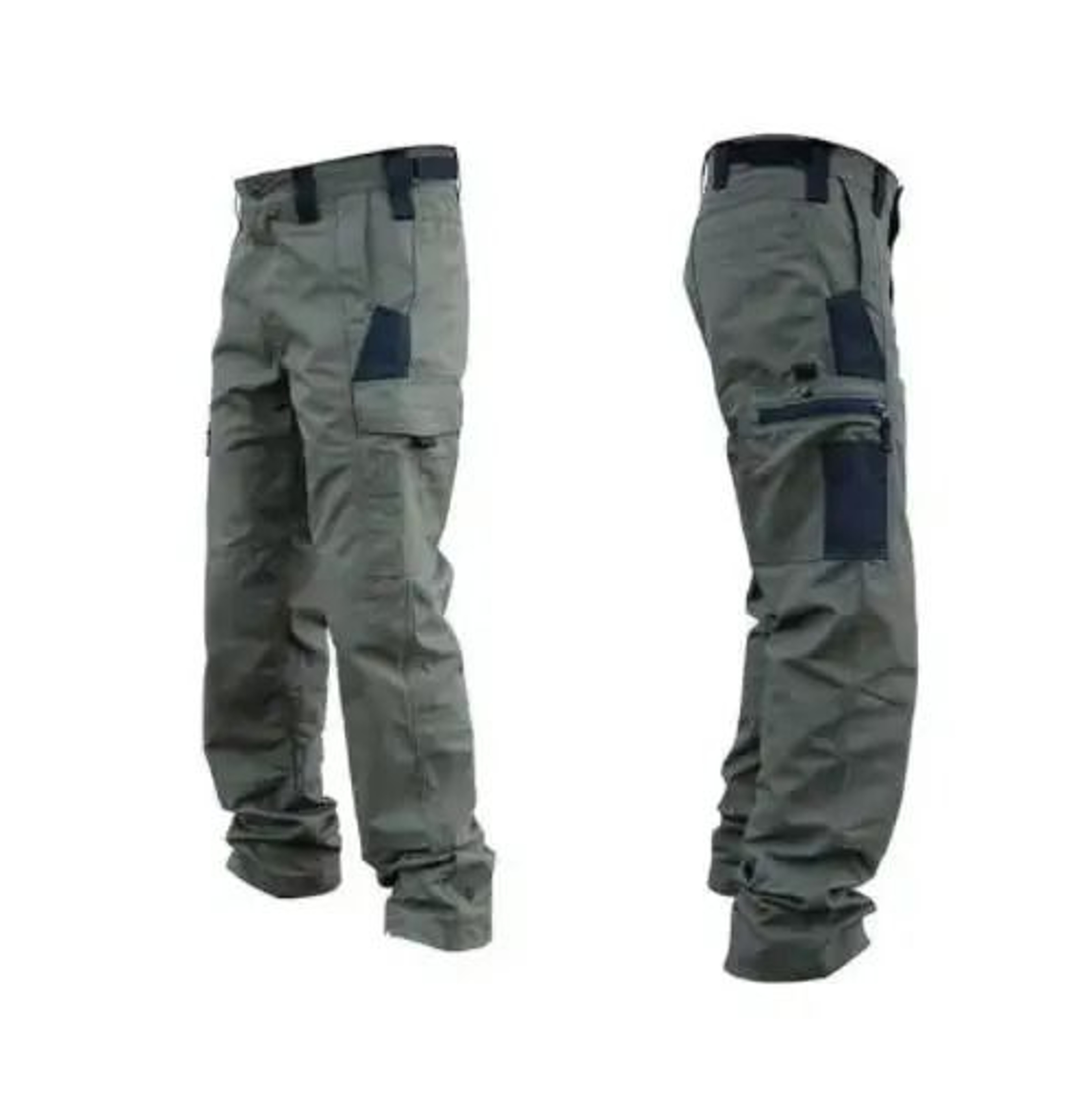 Mens Tactical Waterproof Cargo Pants Outdoor Multi Pocket Combat Trousers 11