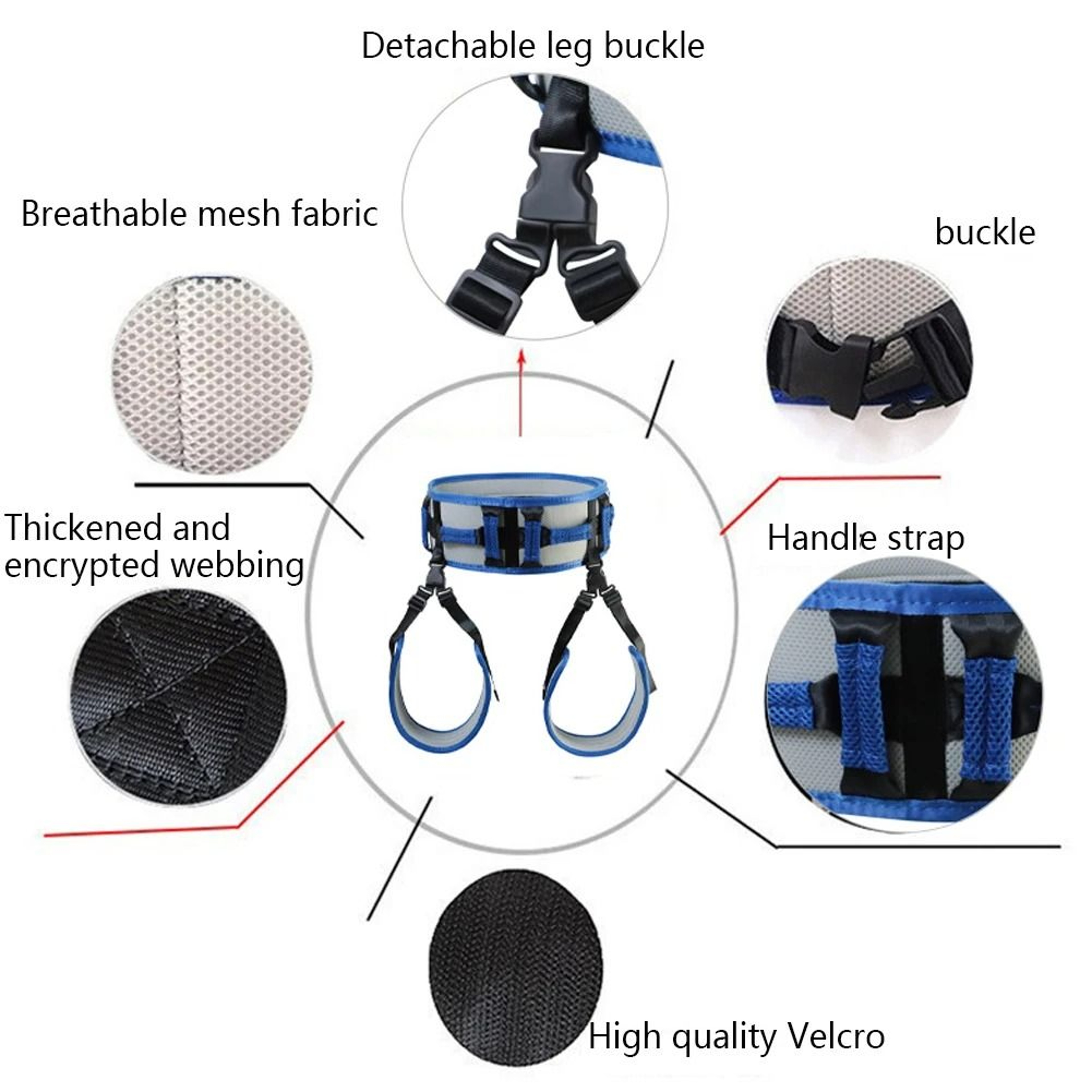 Adjustable Rehabilitation Transfer Belt 3