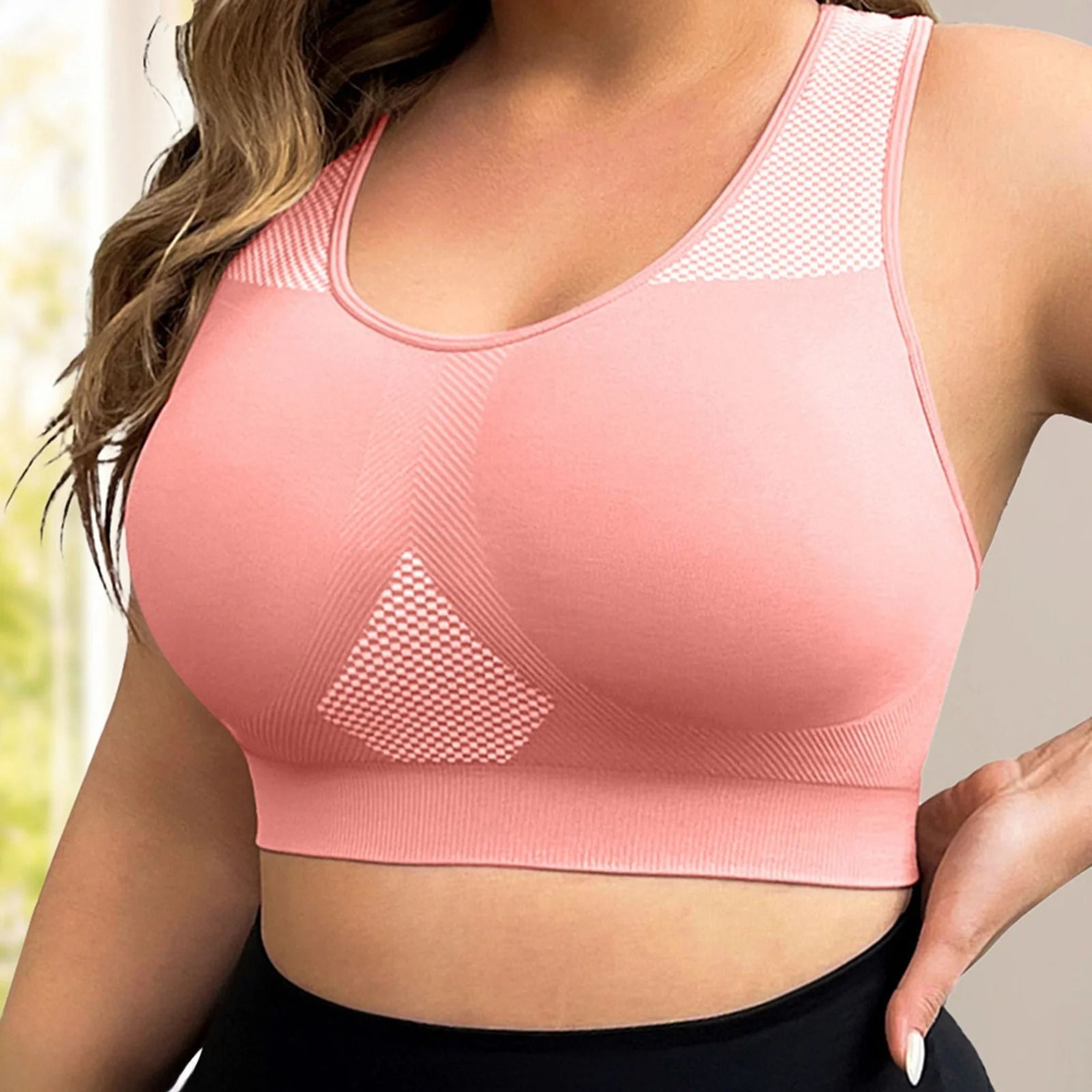 Plus Size Seamless Sports Yoga Bra 7