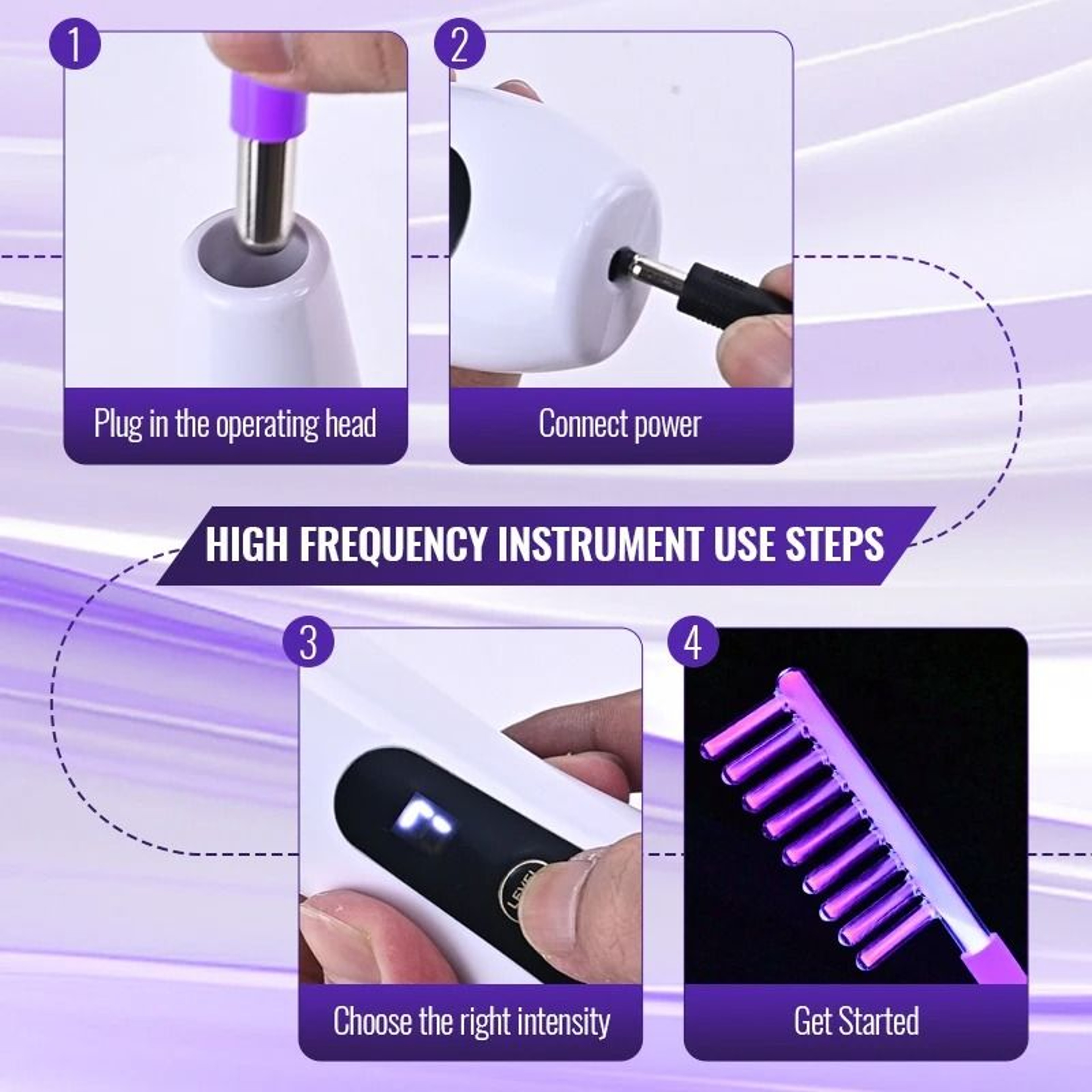Professional High Frequency Facial Wand 6 In 1 4