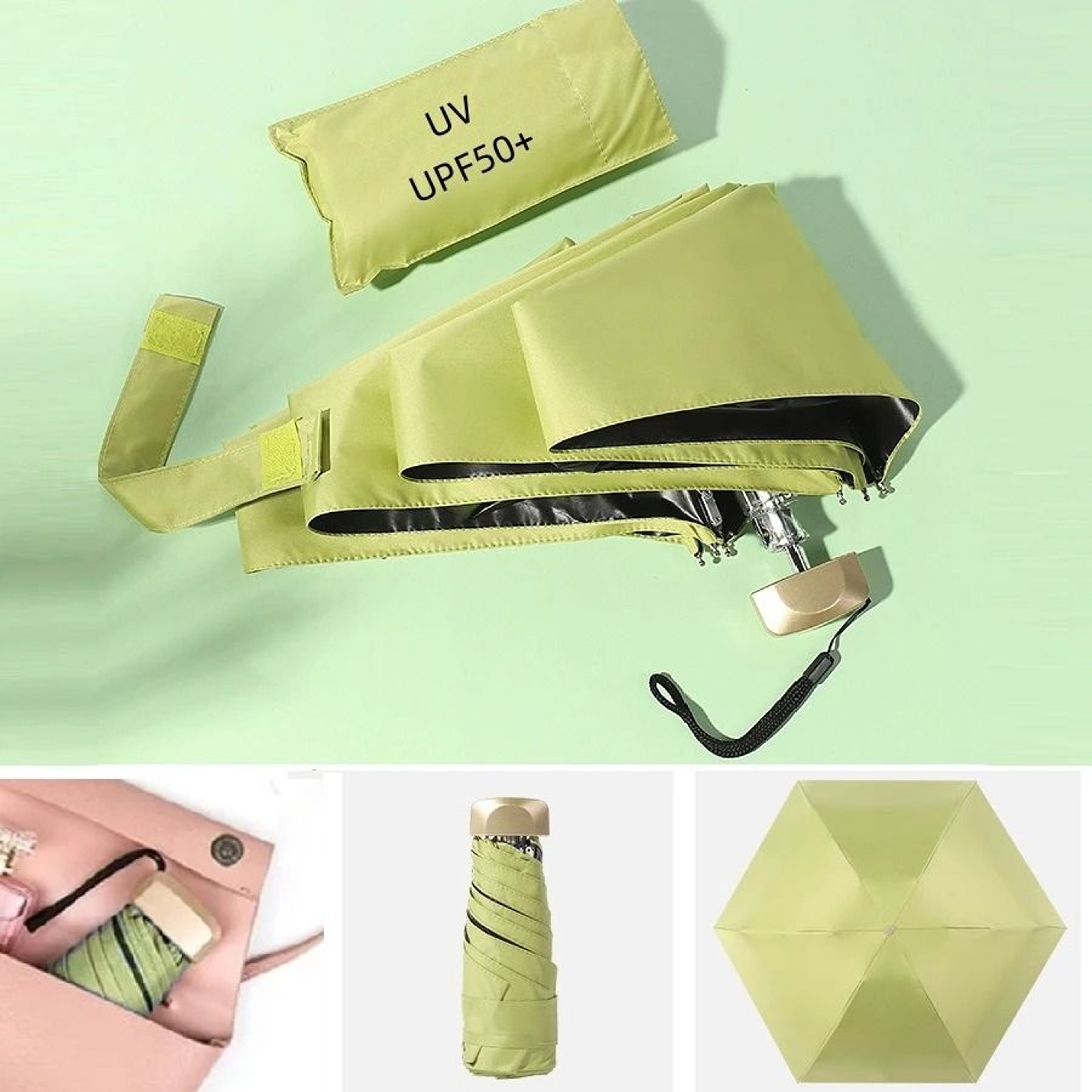 Mini UV Travel Umbrella Pocket Size 0