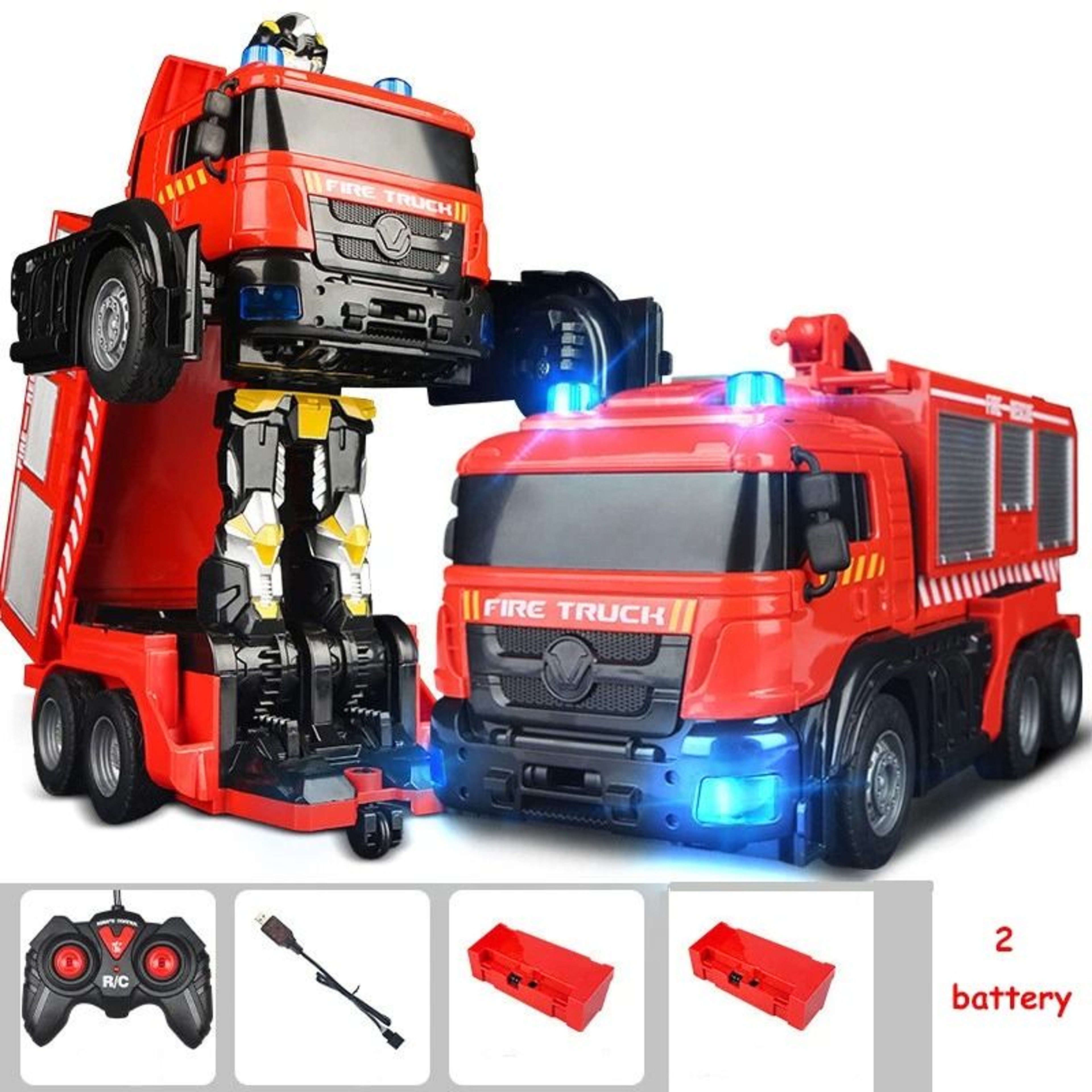 Transforming Firetruck Robot Car Toy 6