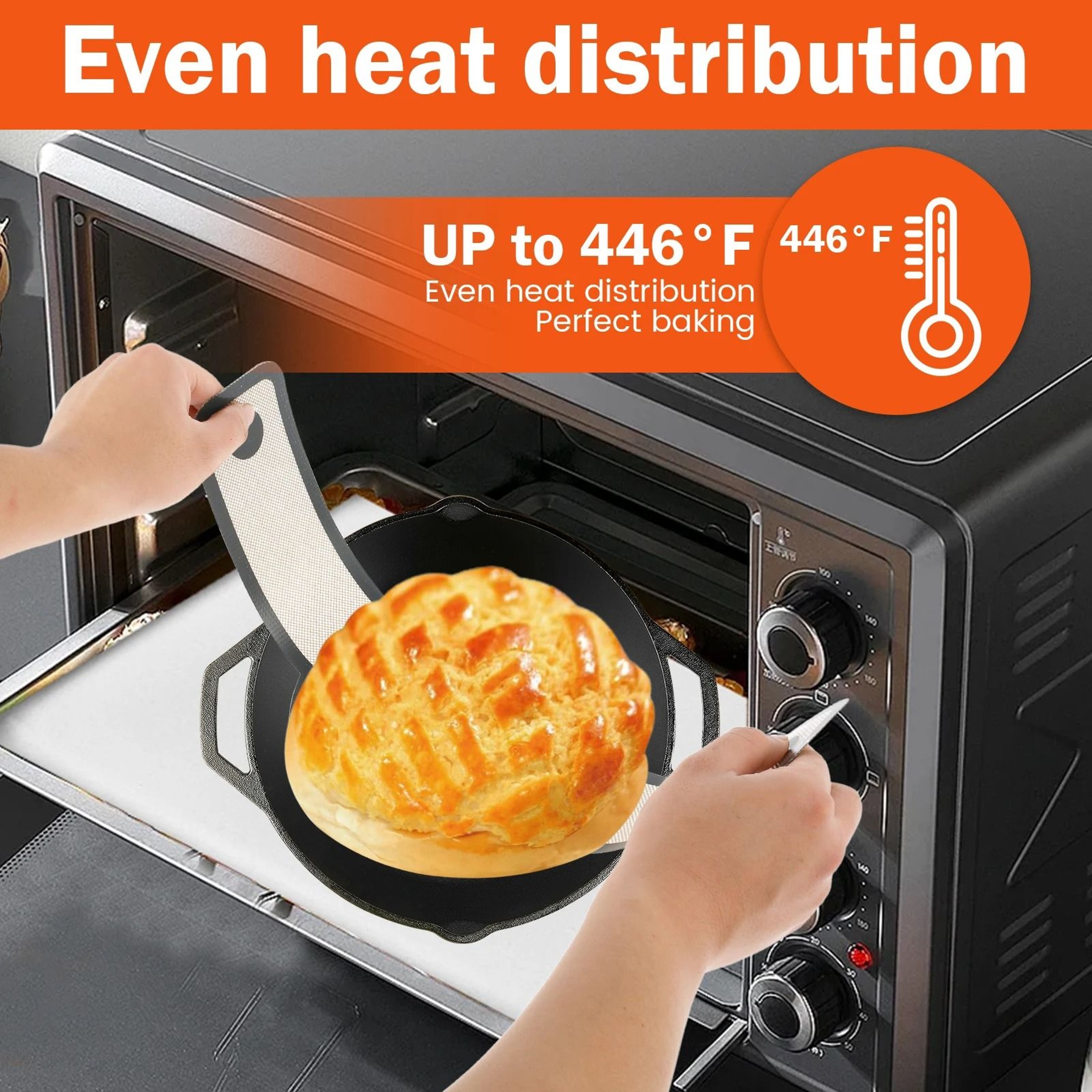 Silicone Bread Baking Mat Set With Long Handle 2