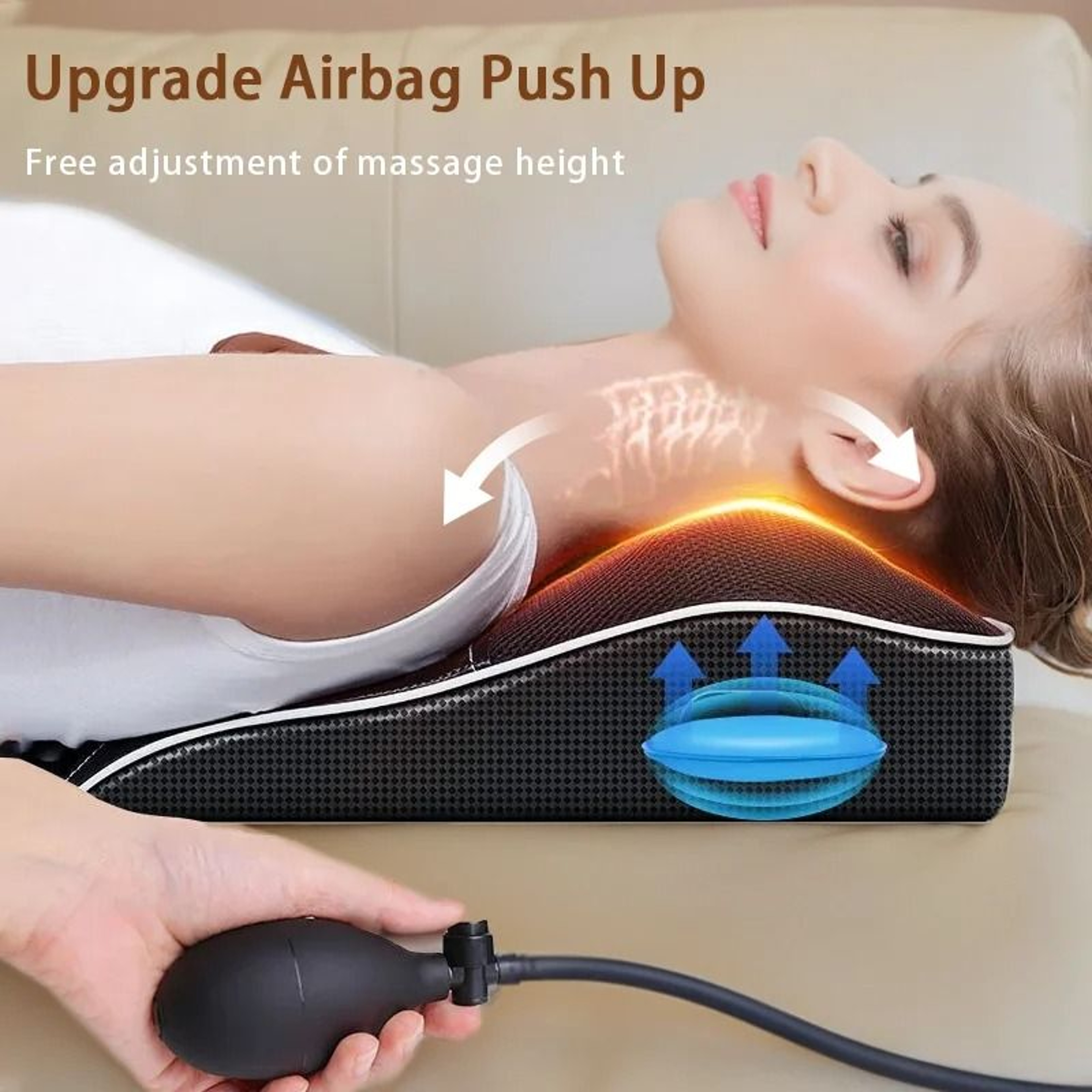 Electric Shiatsu Neck And Back Massage Pillow With Heat 1