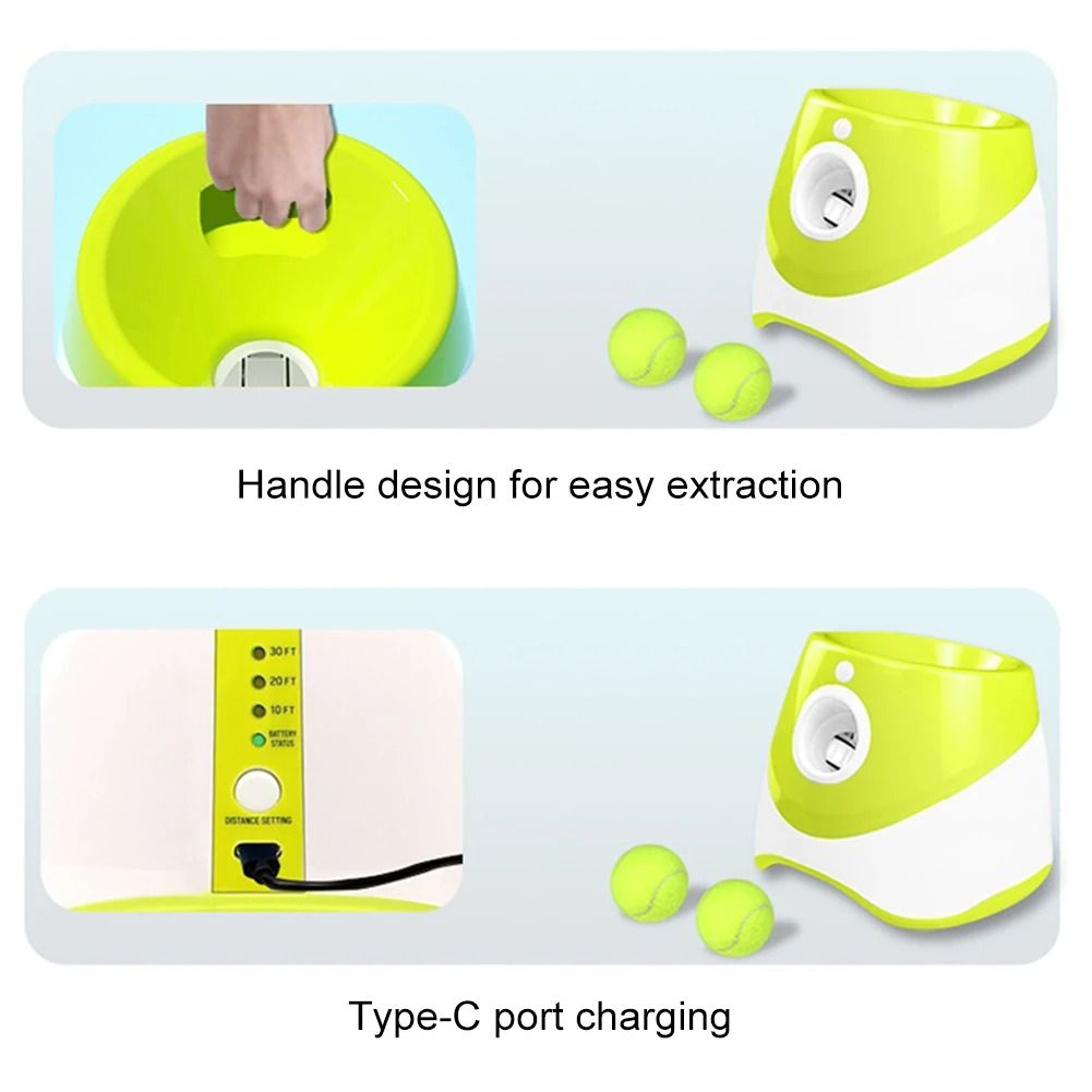 Automatic Dog Tennis Ball Launcher Rechargable 4