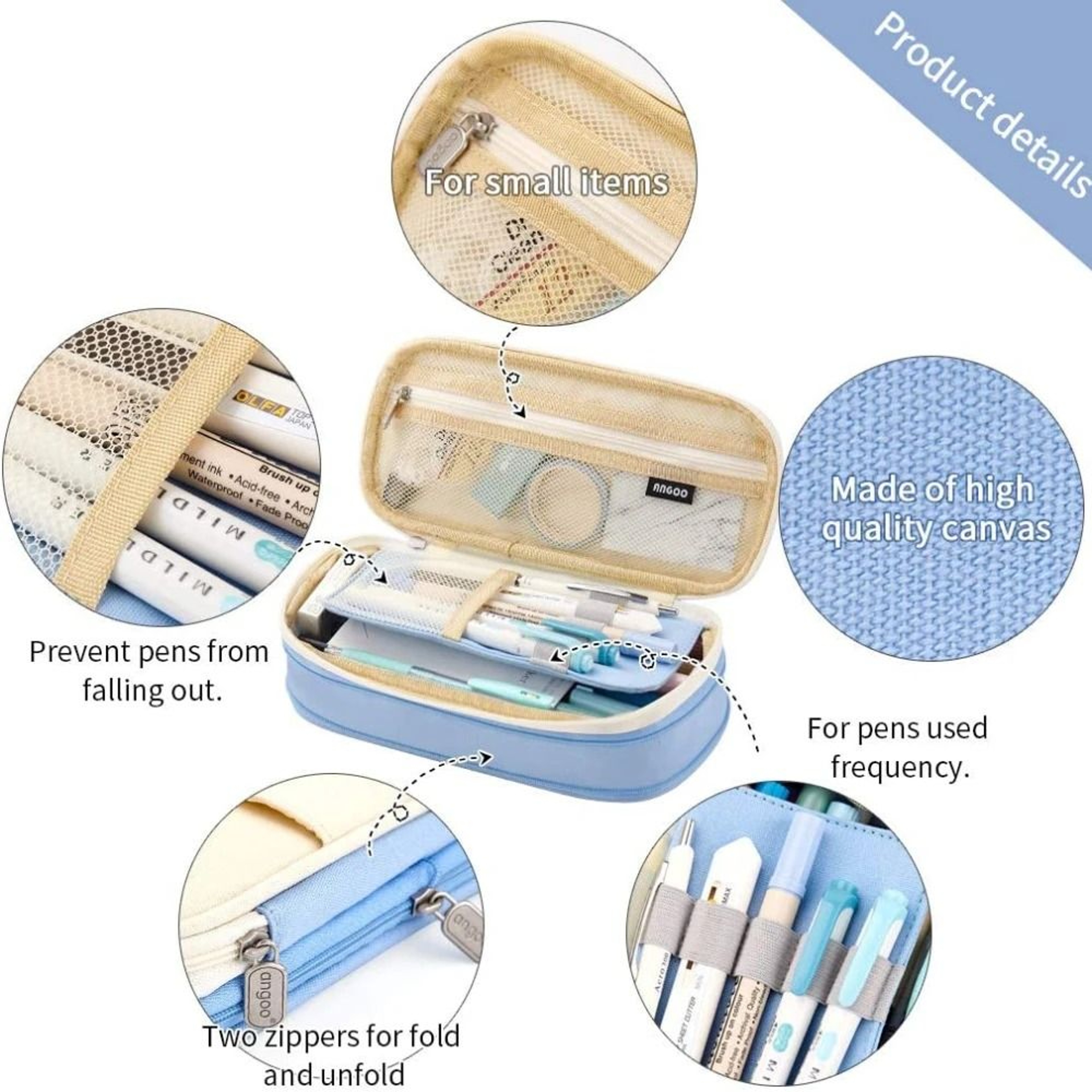 Cute Large Capacity Pencil Case Organizer 1