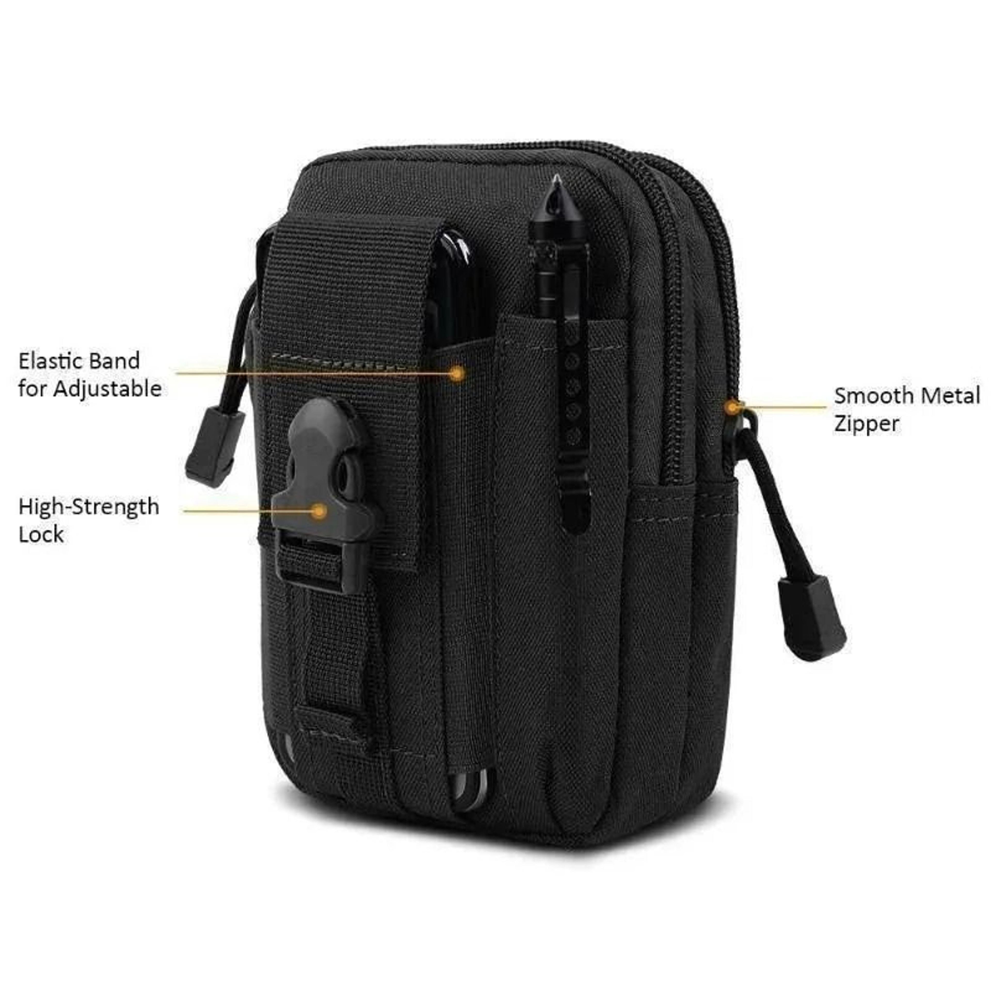 Waterproof Nylon Phone Waist Pouch 4