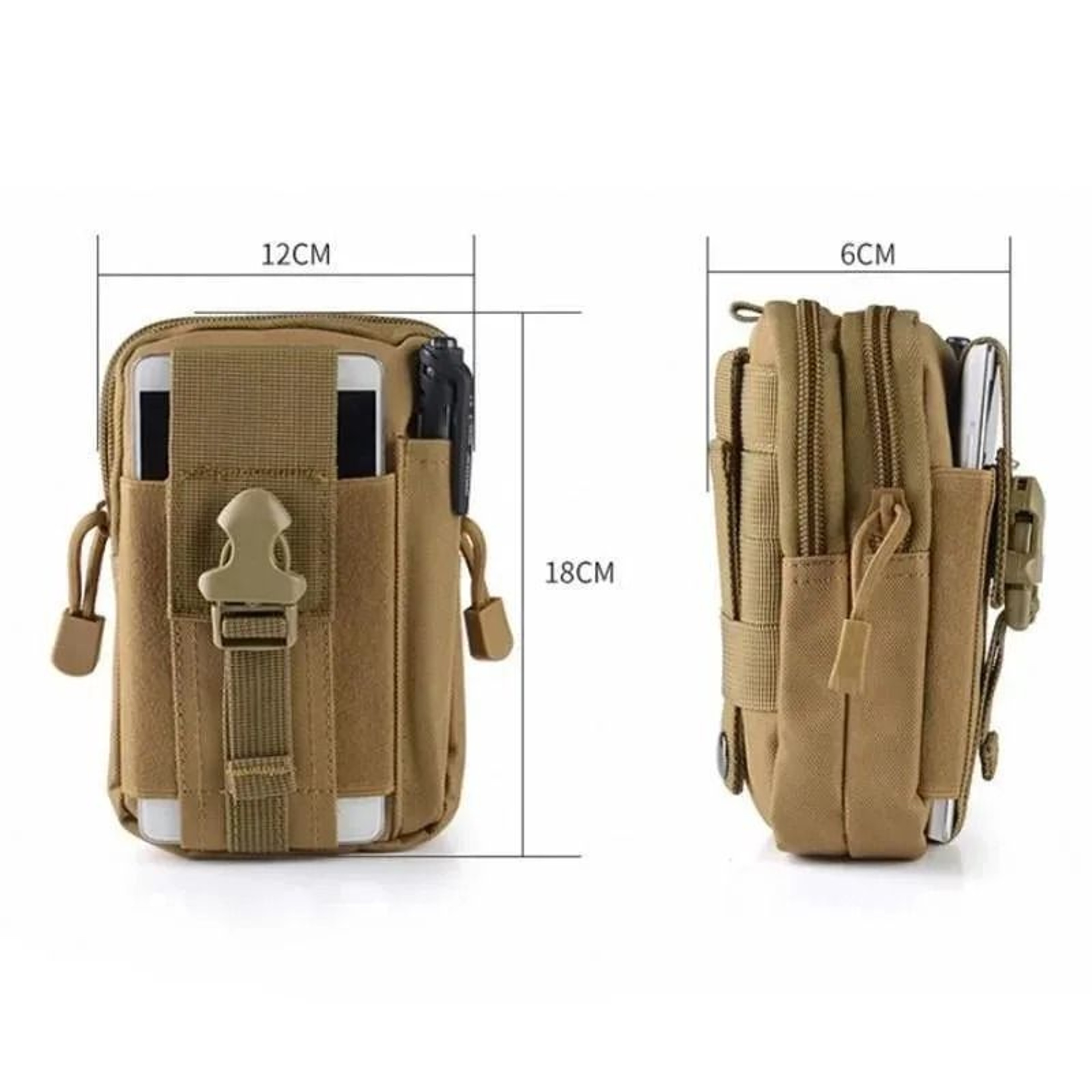 Waterproof Nylon Phone Waist Pouch 5