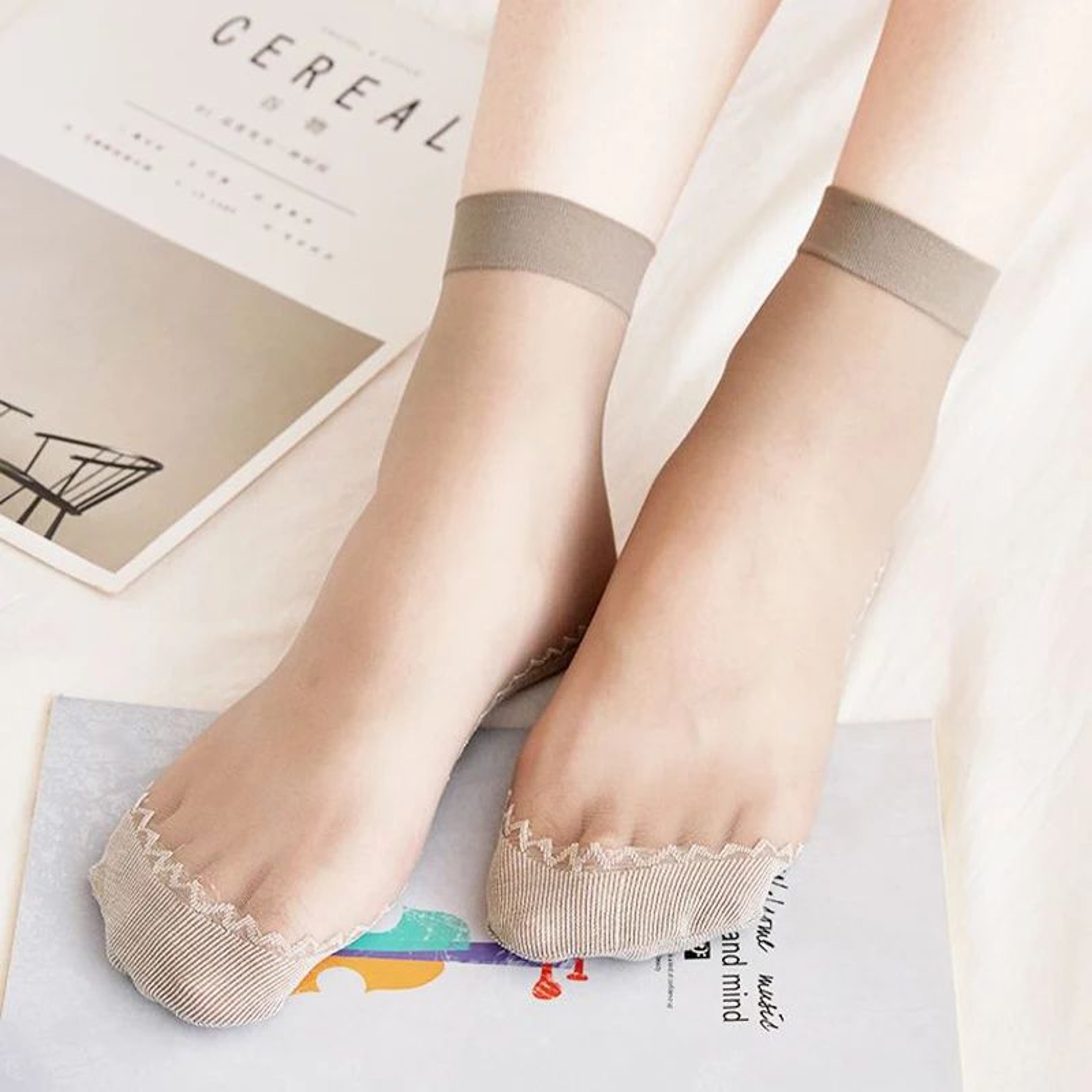 Women Ultrathin Breathable Invisible Socks Pack 2