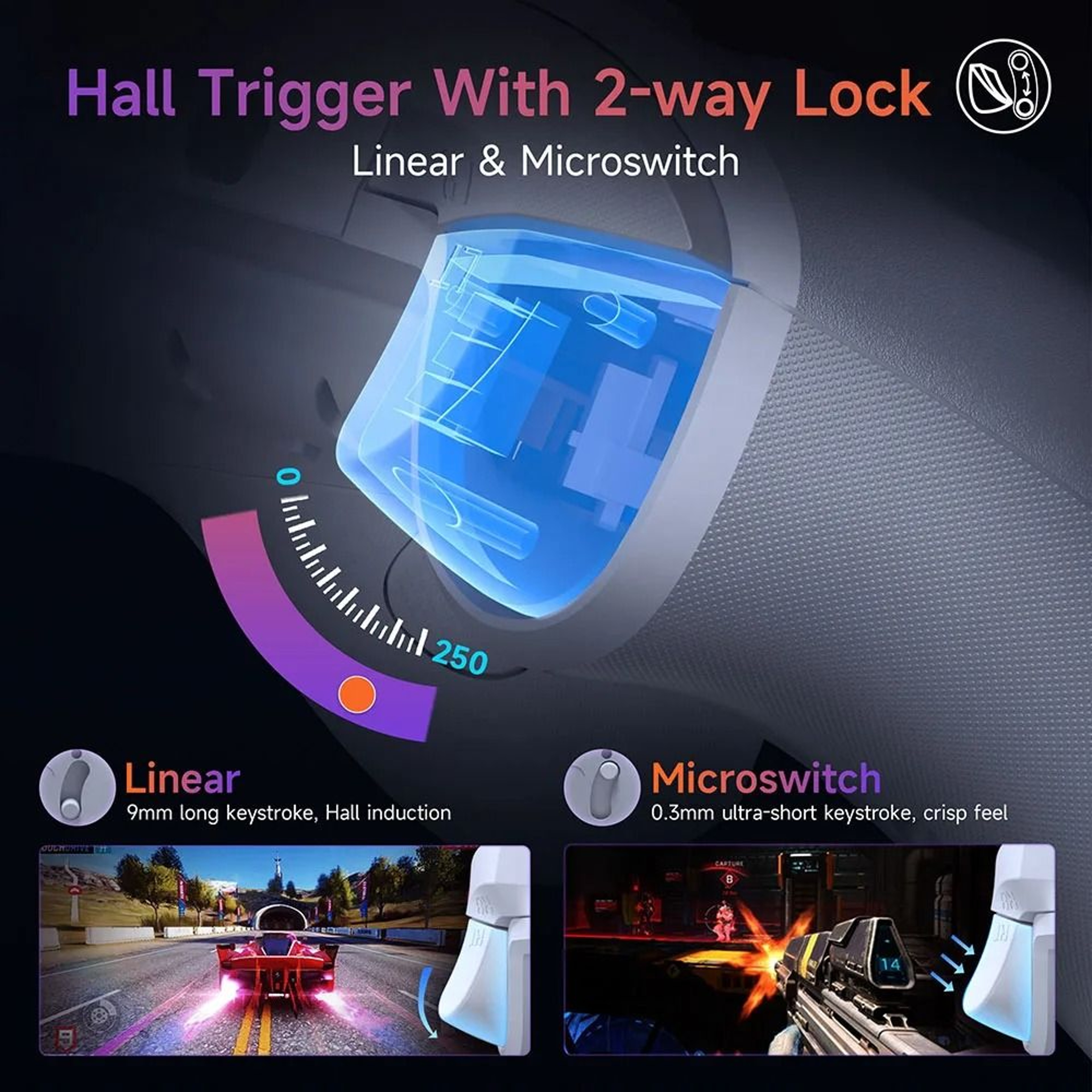 Wireless Game Controller With RGB Effects And Hall Sensor Joysticks 1