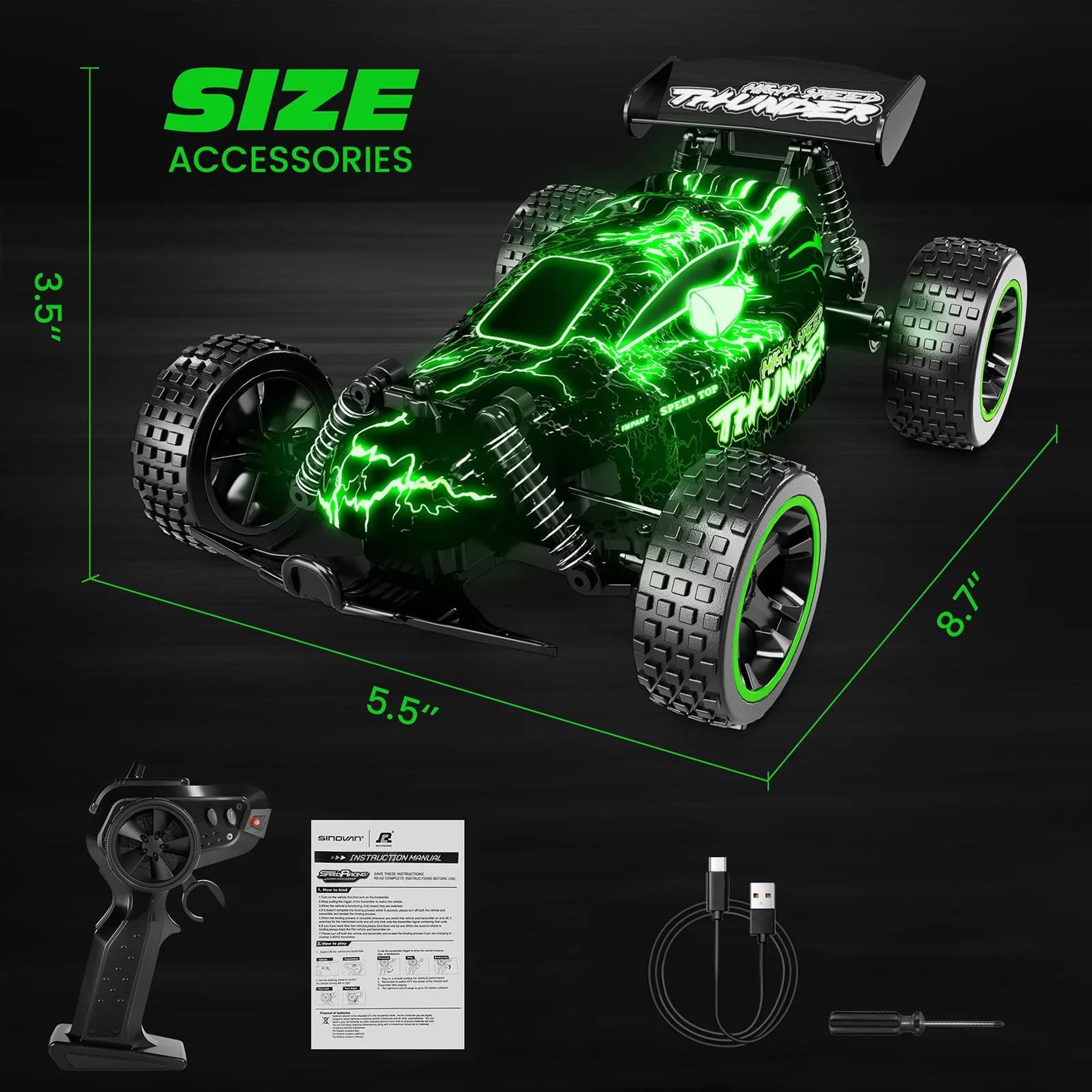 High Speed RC Drift Car With 24G Remote Control 10