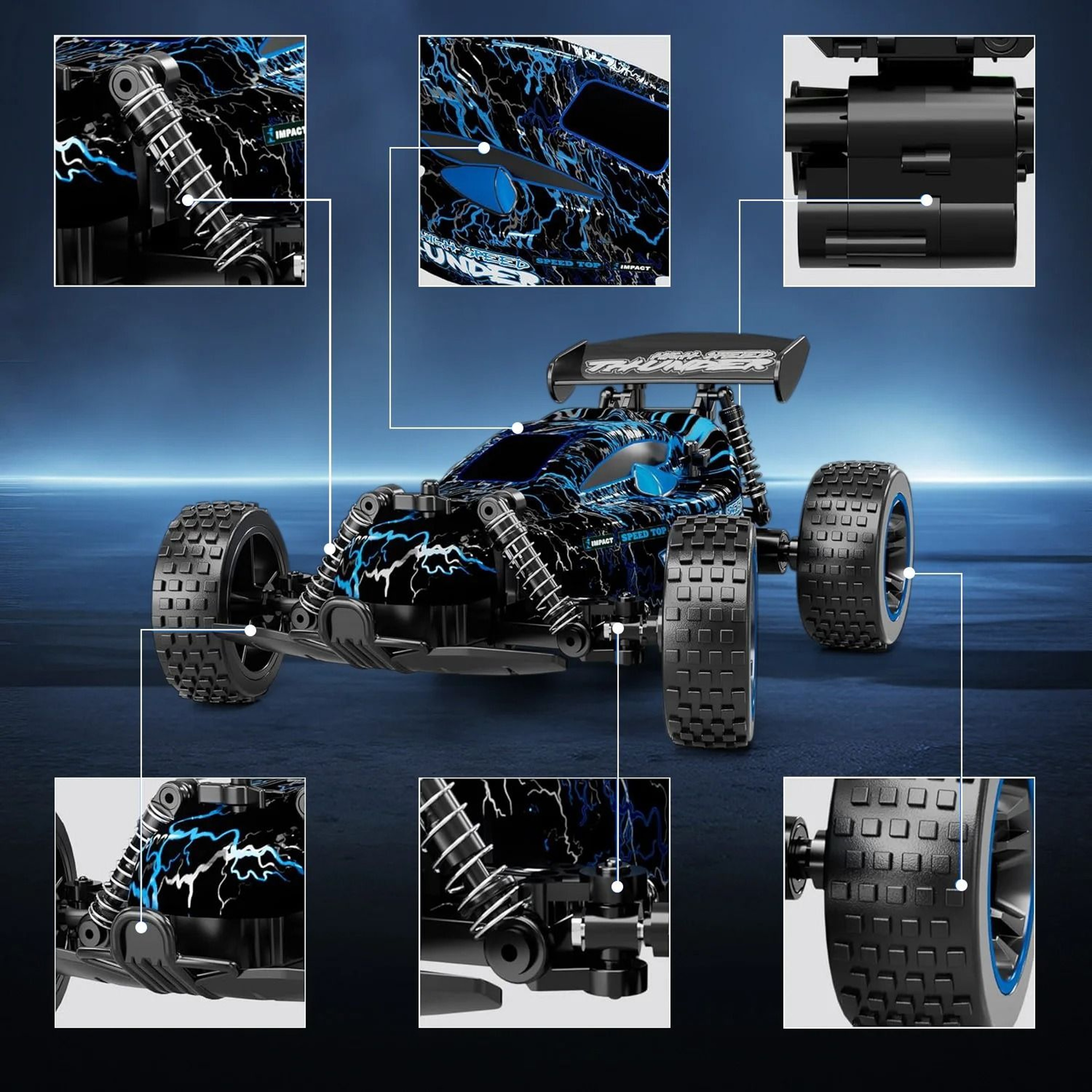 High Speed RC Drift Car With 24G Remote Control 4