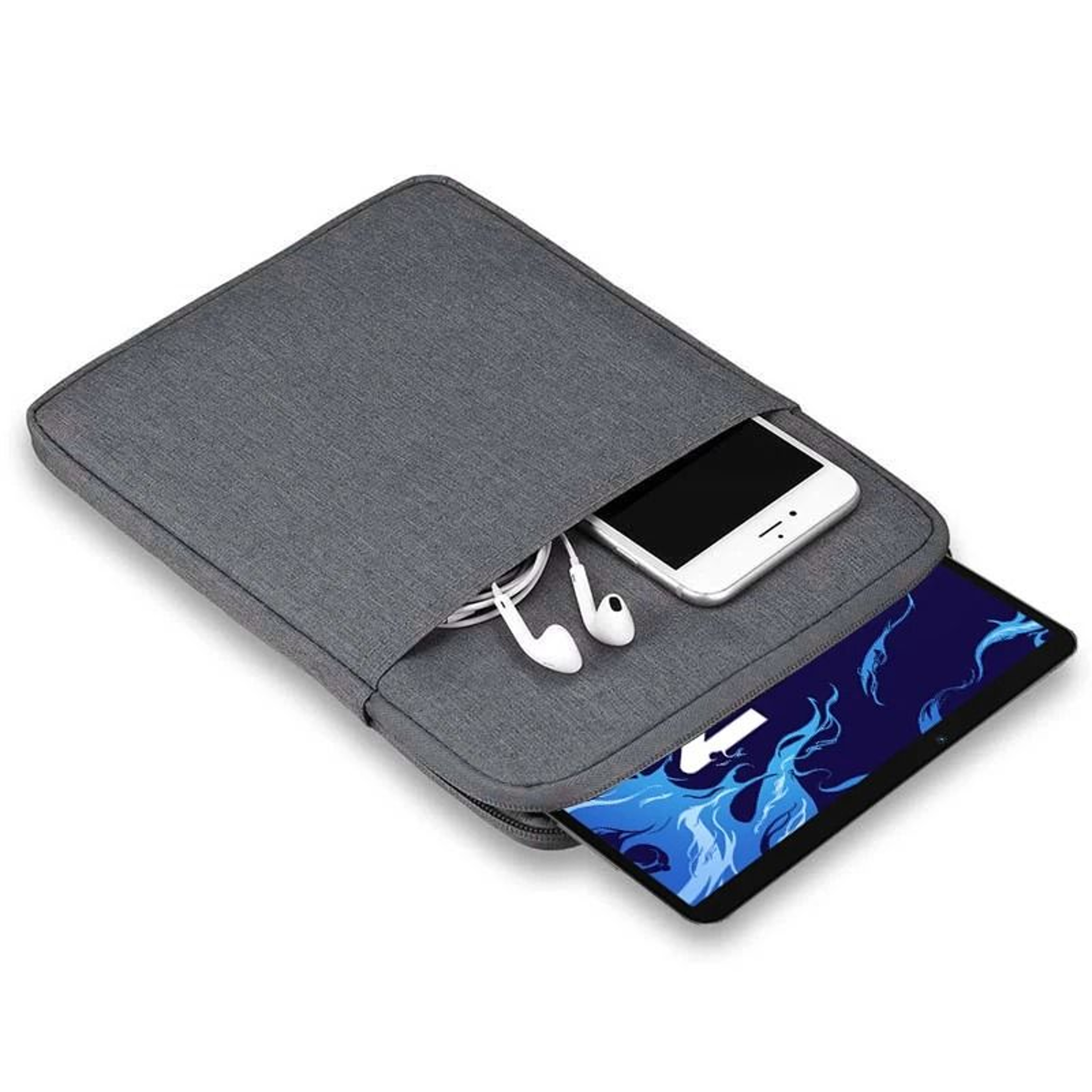 Shockproof Tablet Sleeve Carrying Case With Zipper Pockets 5