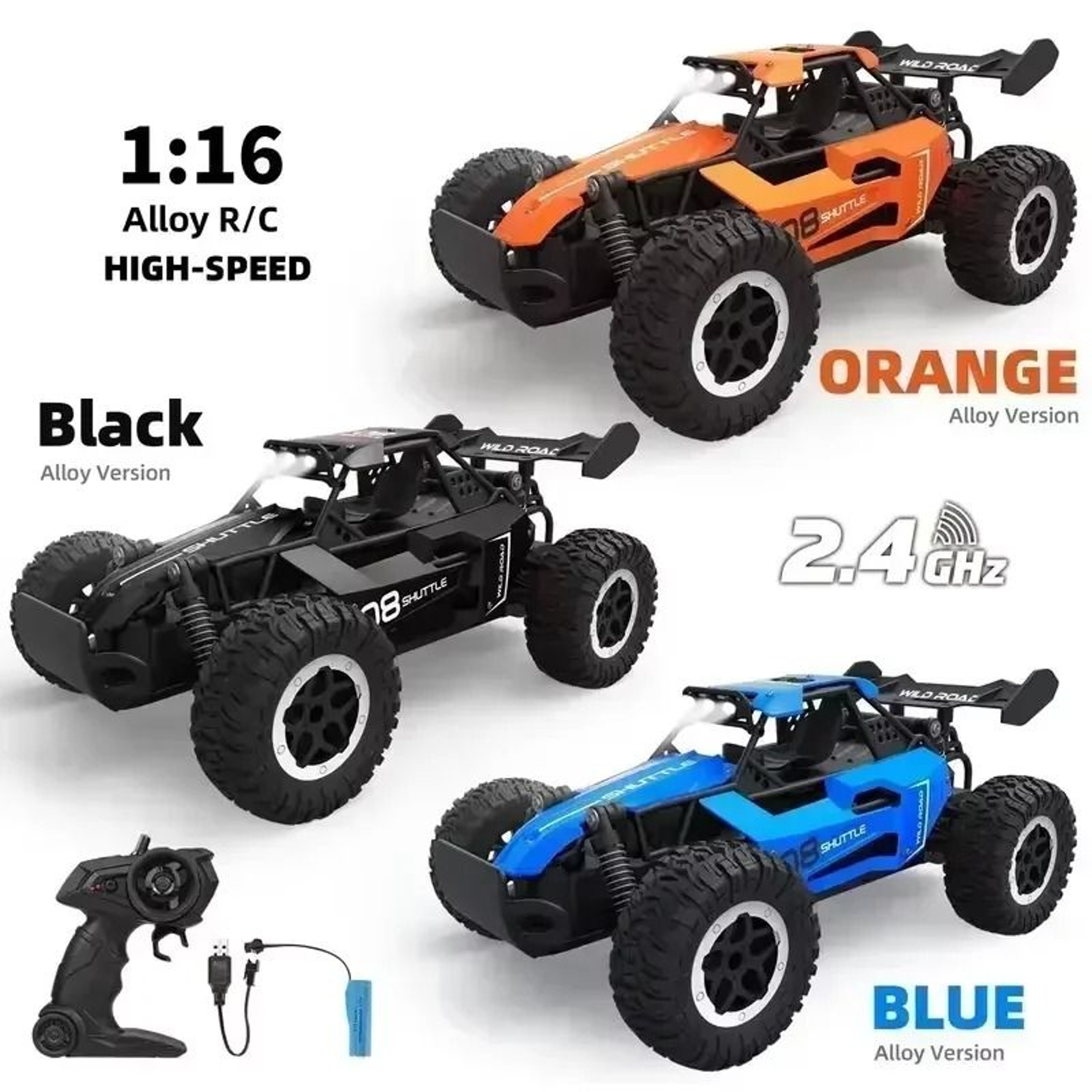 Remote Control Off Road Car With LED Lights And High Speed Performance 5