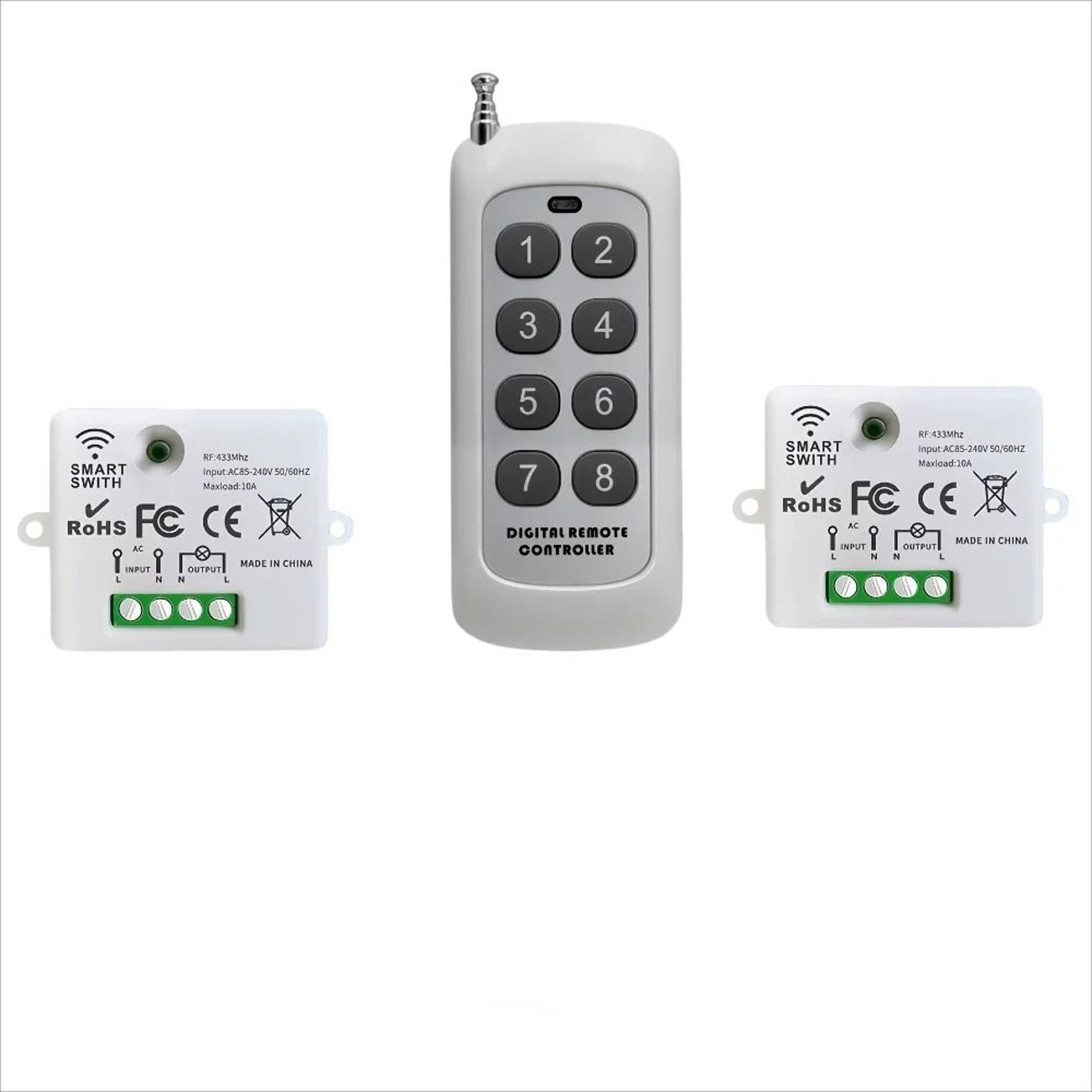 Wireless Smart Light Switch With Remote Control For Home Lighting And Fans 6
