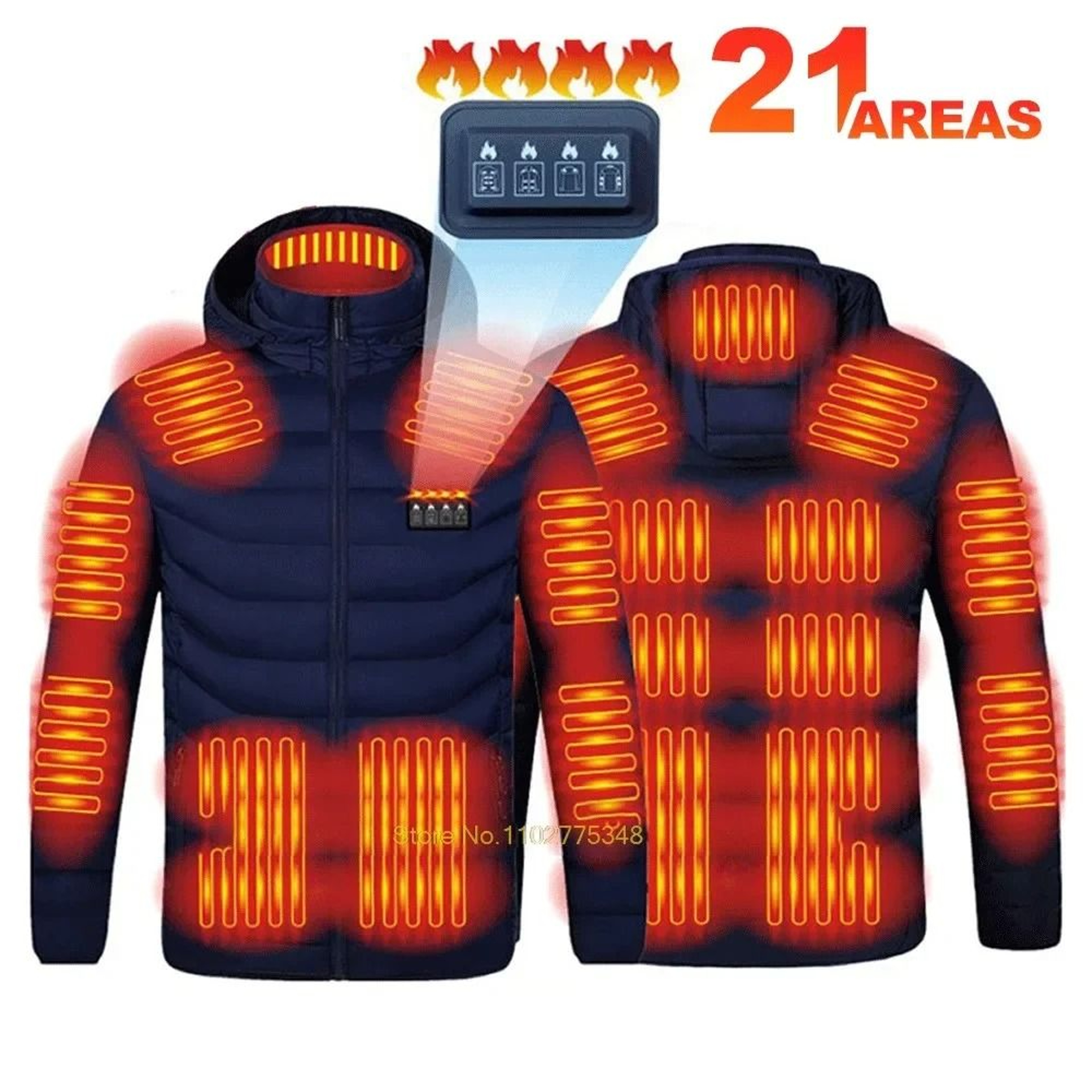 USB SelfHeated Thermal Jacket For Outdoor Winter Use 11