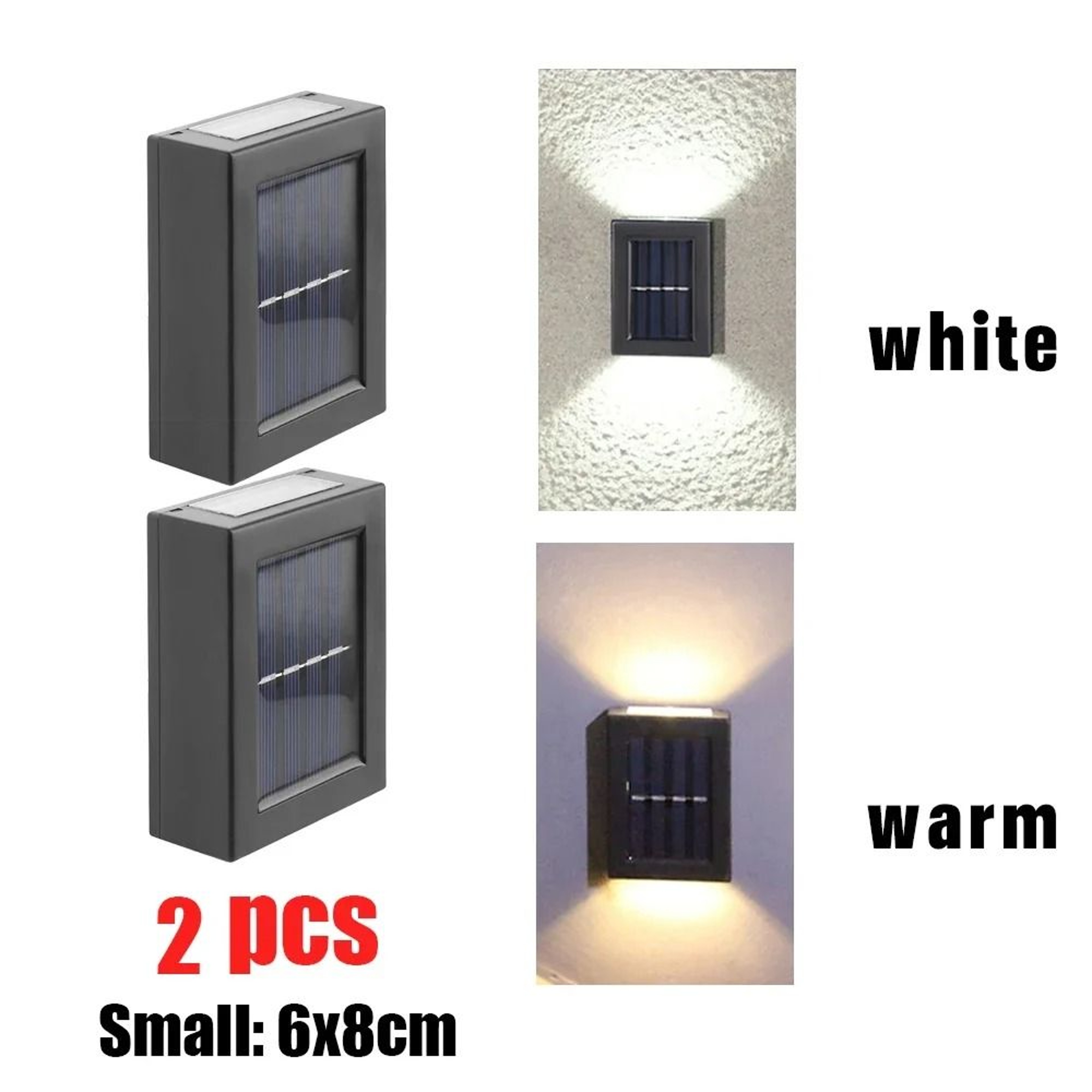 Solar LED Wall Lights For Outdoor Garden And Home 7