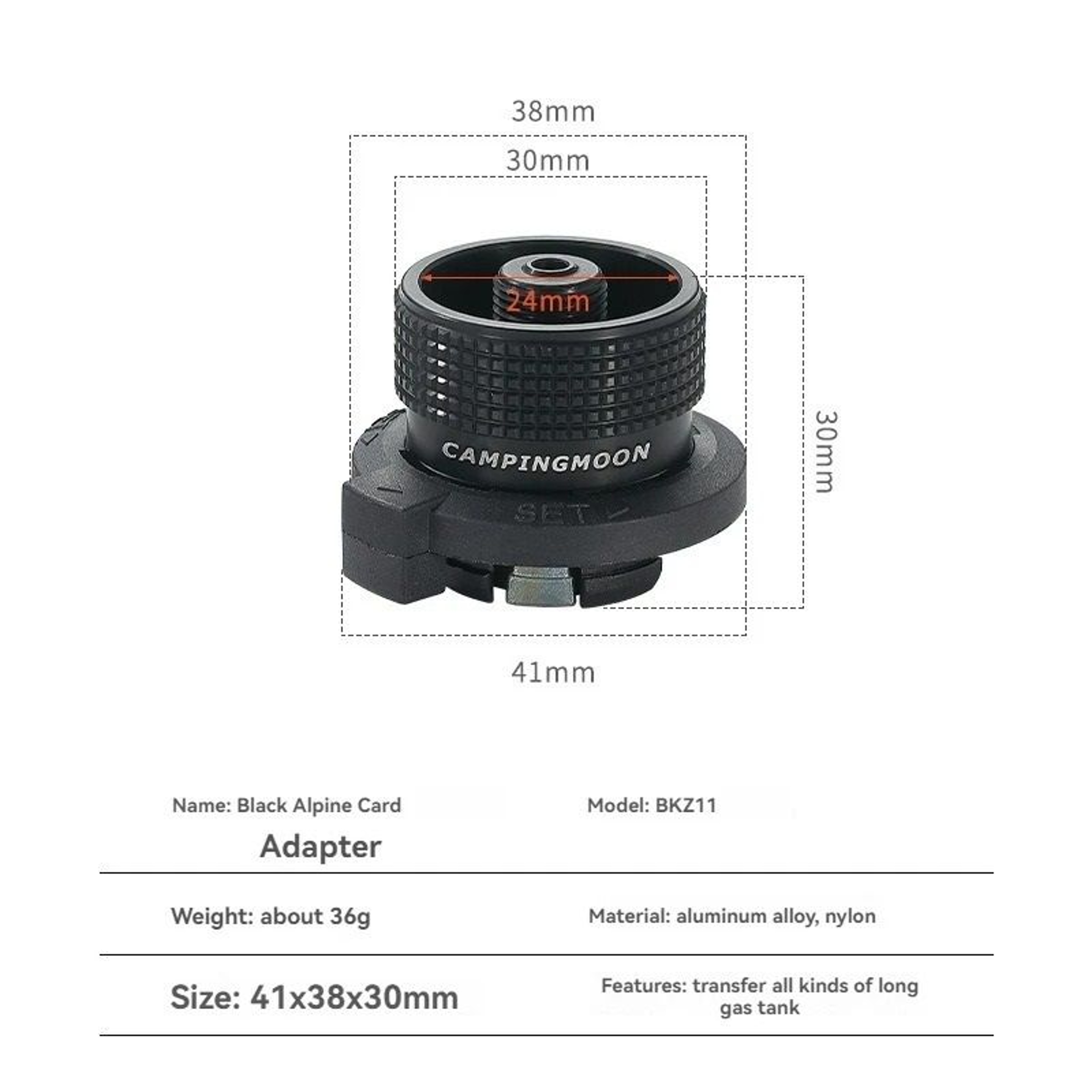 Camping Gas Canister Adapter For Portable Stoves And Lamps 2