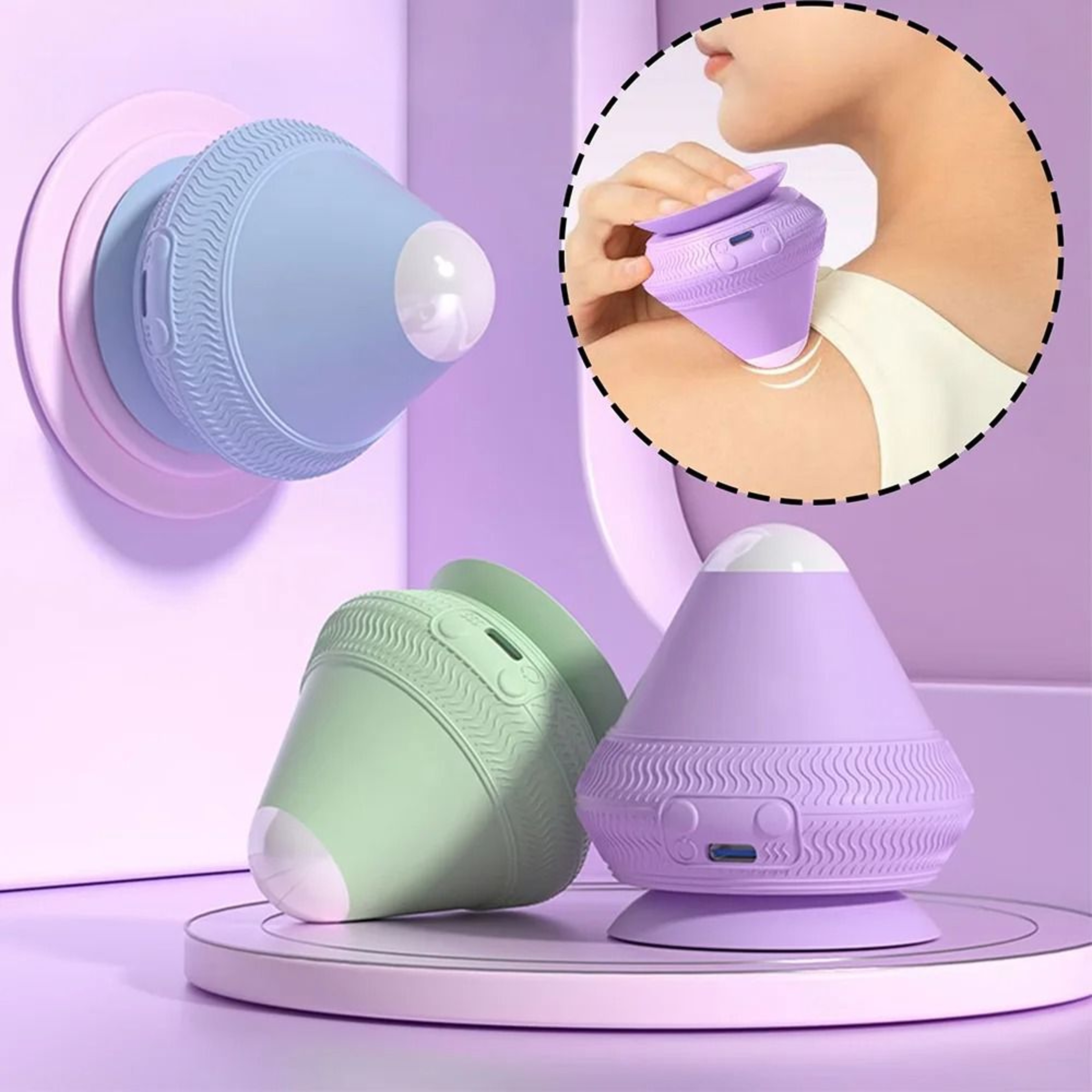 Wall Mounted Fascia Cone Suction Massager 0