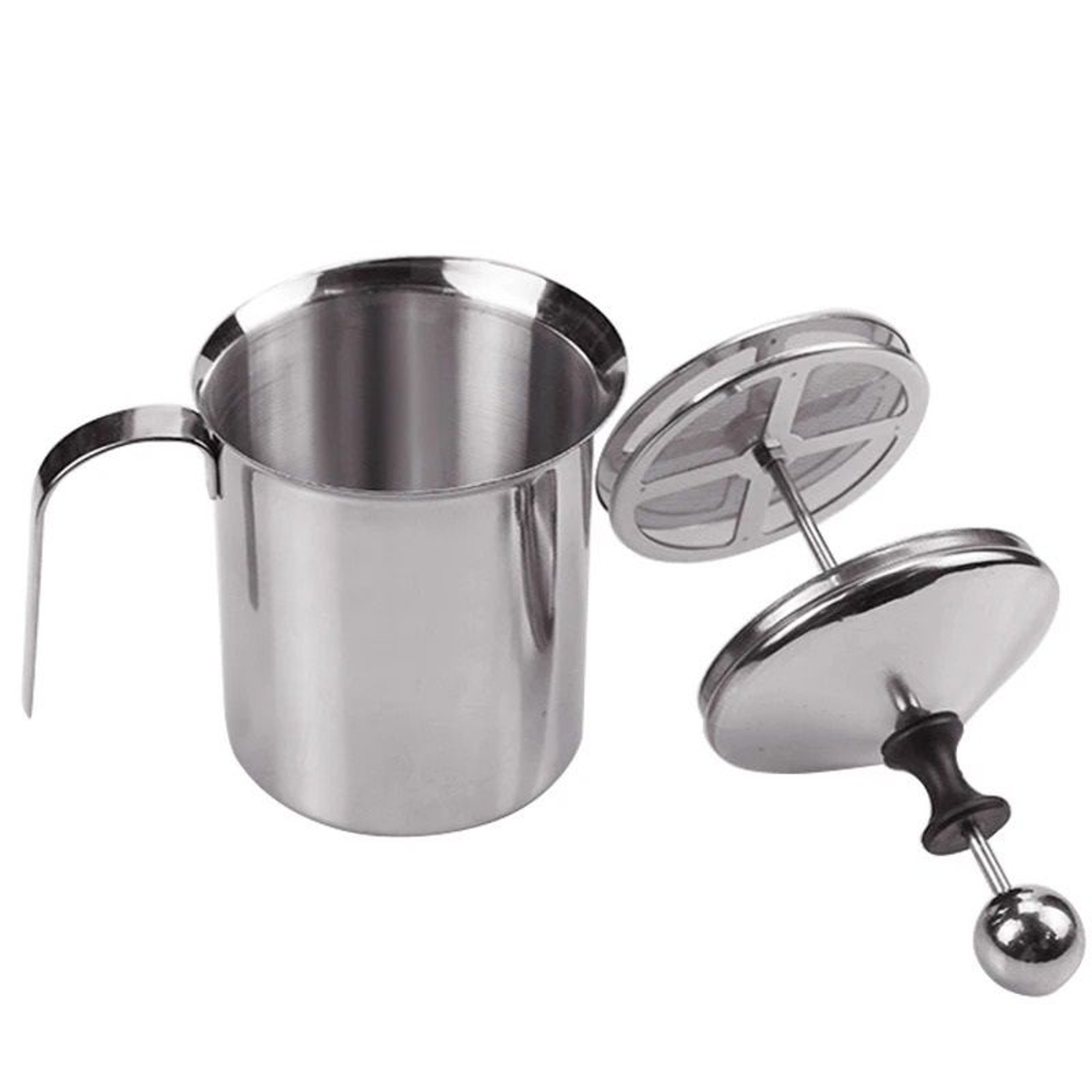Stainless Steel 400 Ml Double Mesh Milk Frother  Creamer Tool 1