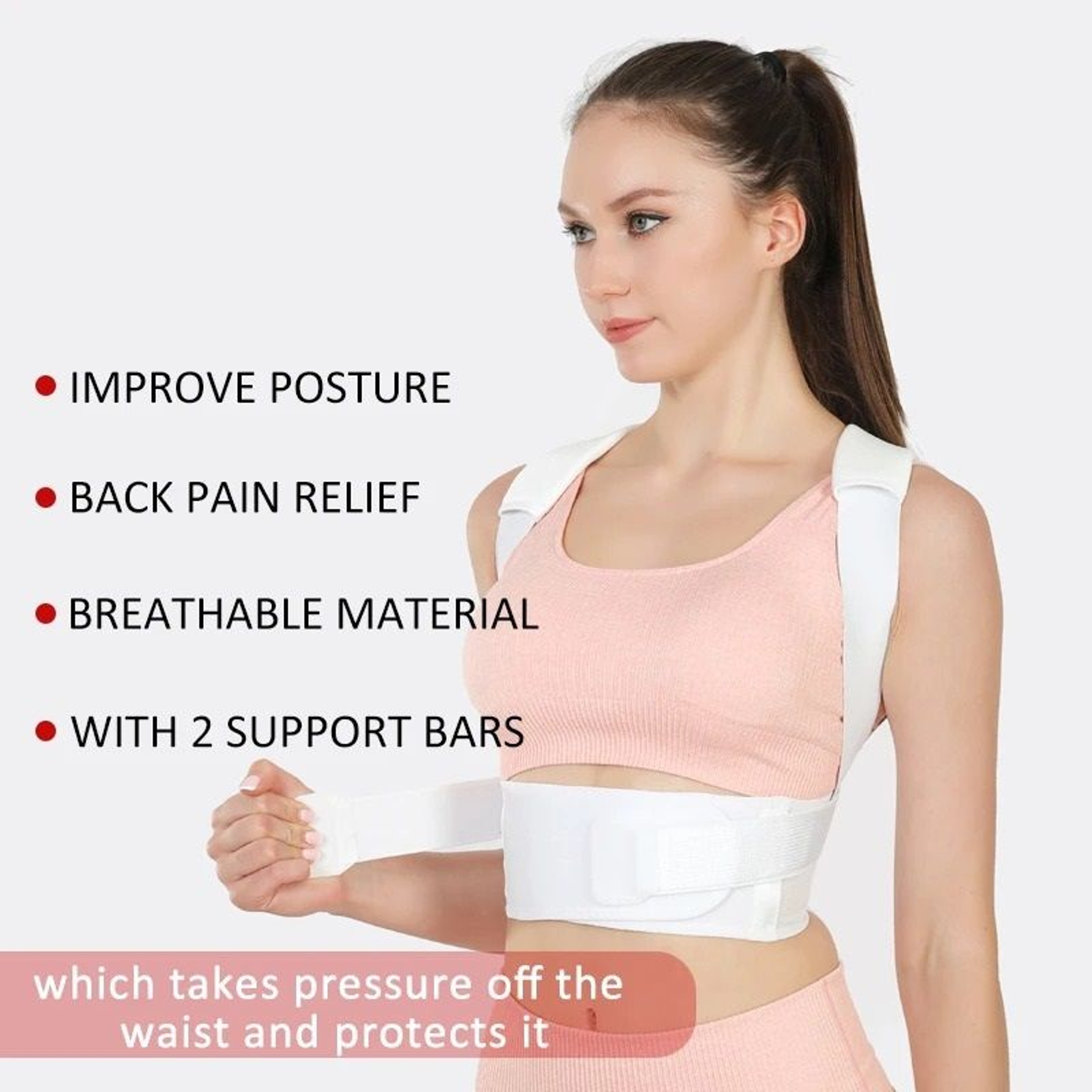 Adjustable Posture Support Brace For Men And Women 2