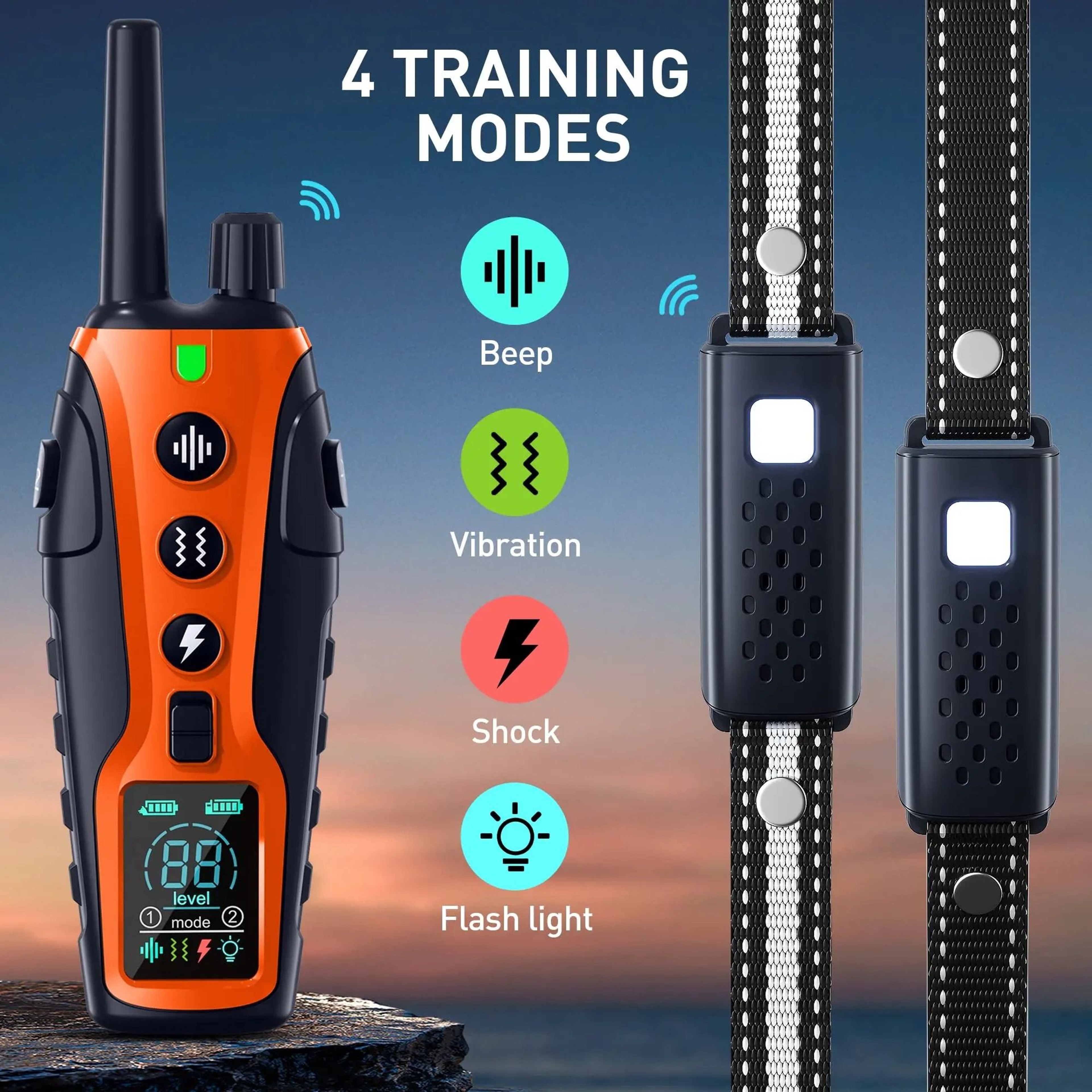 Long Range Electric Dog Training Collar With Waterproof Control 2