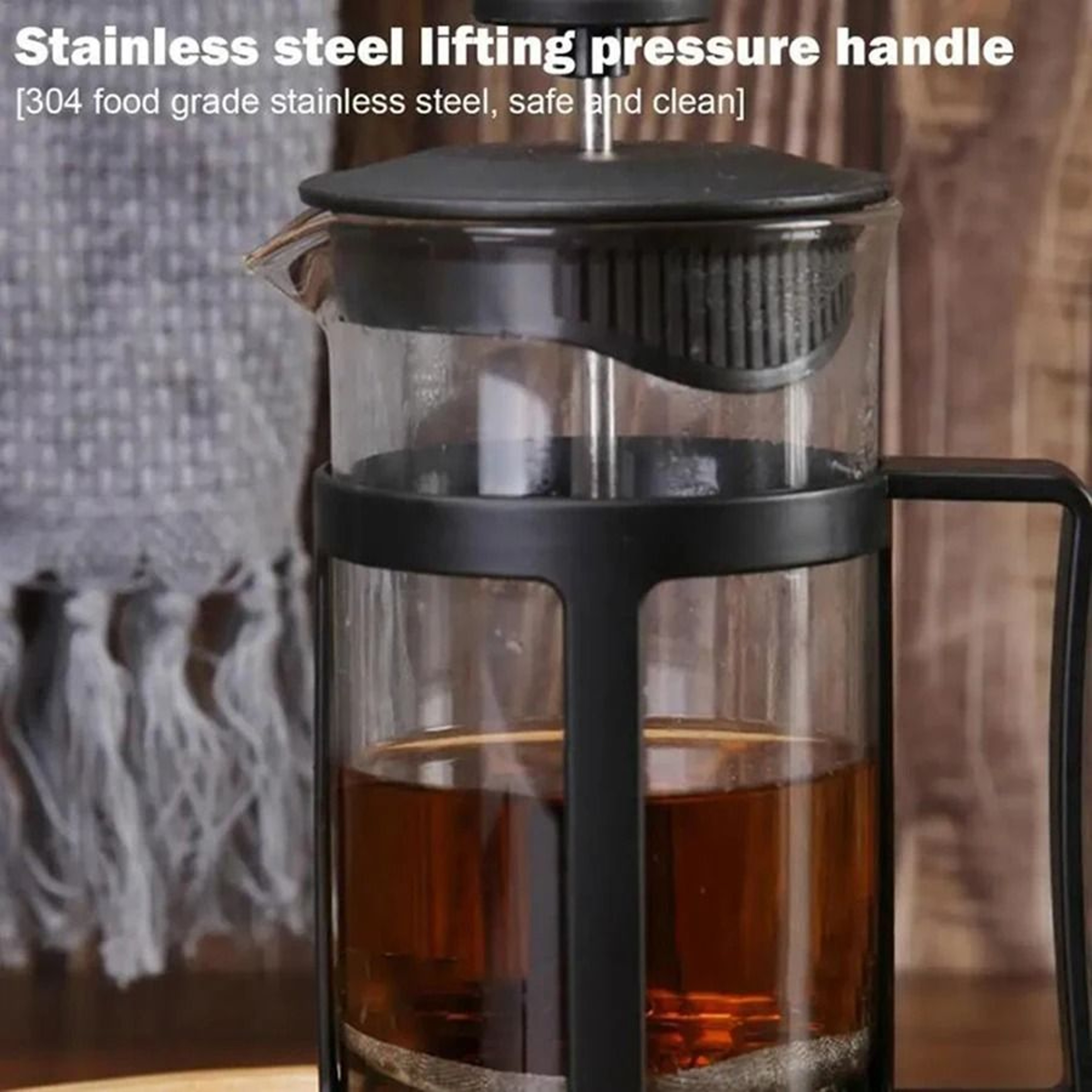 Stainless Steel Tea  Coffee Brewer With Builtin Filter 5