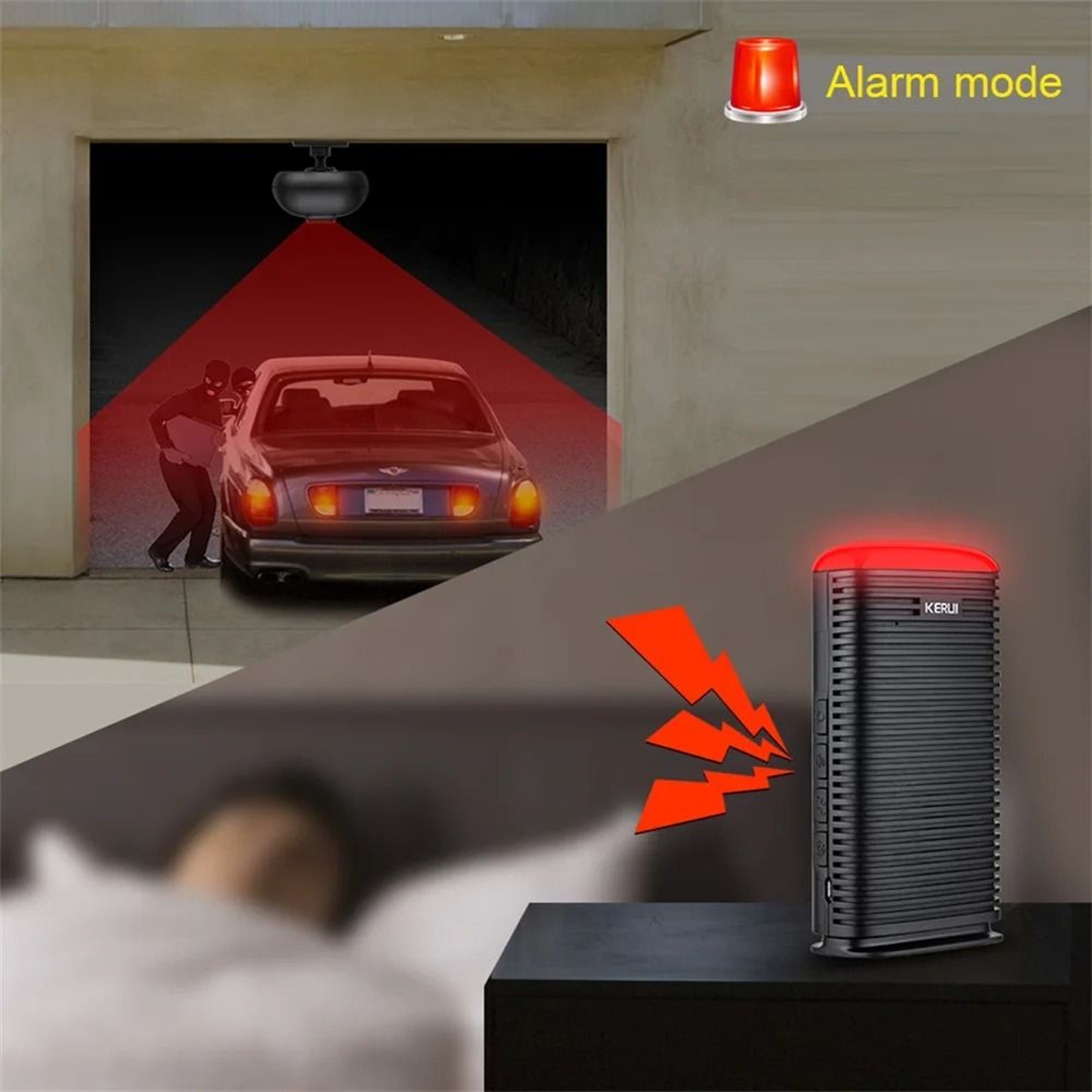 Wireless Motion Alarm Security System With Waterproof PIR Sensors For Home And Driveway 2