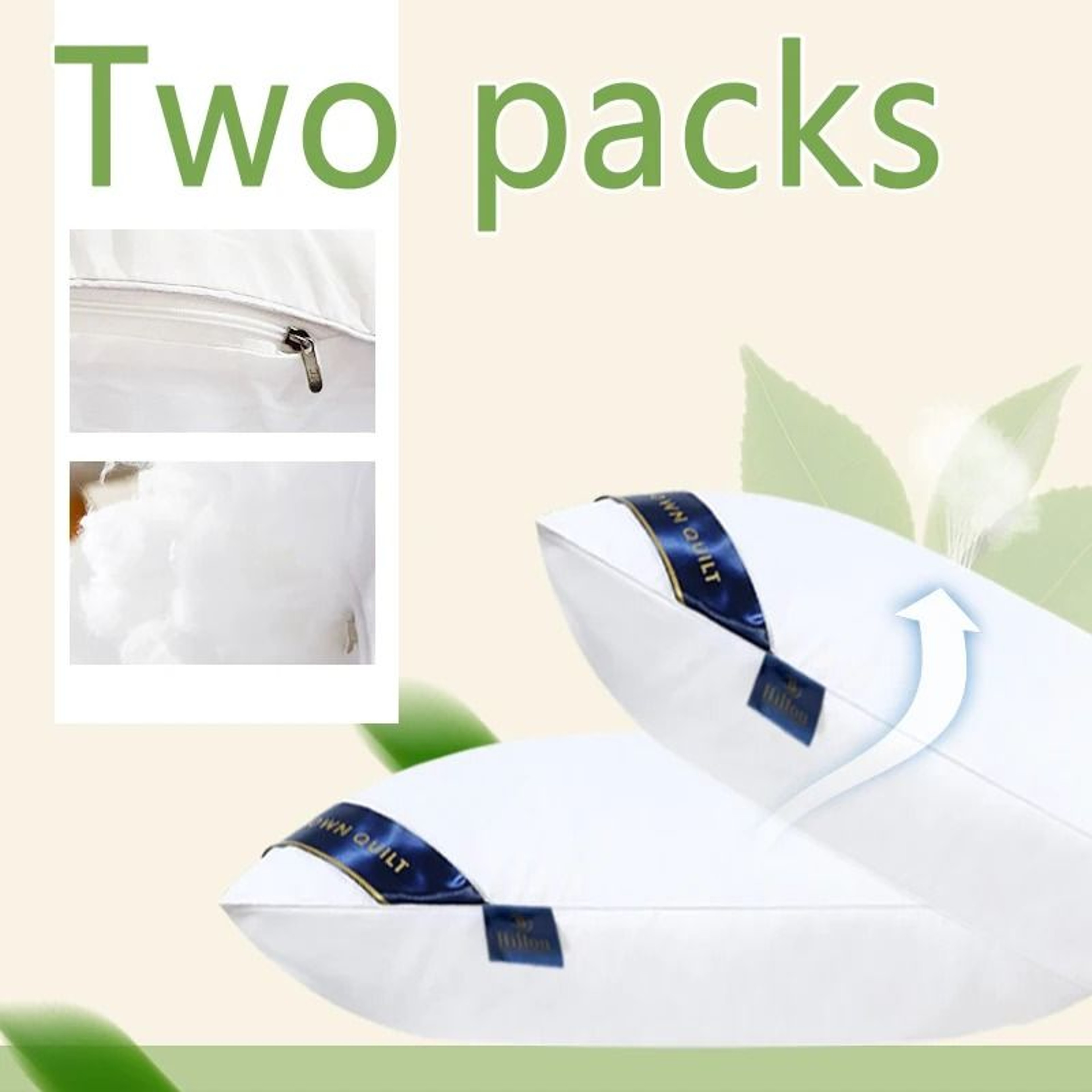 Luxury Hotel Quality Bed Pillows For Healthy Comfortable Sleep 2