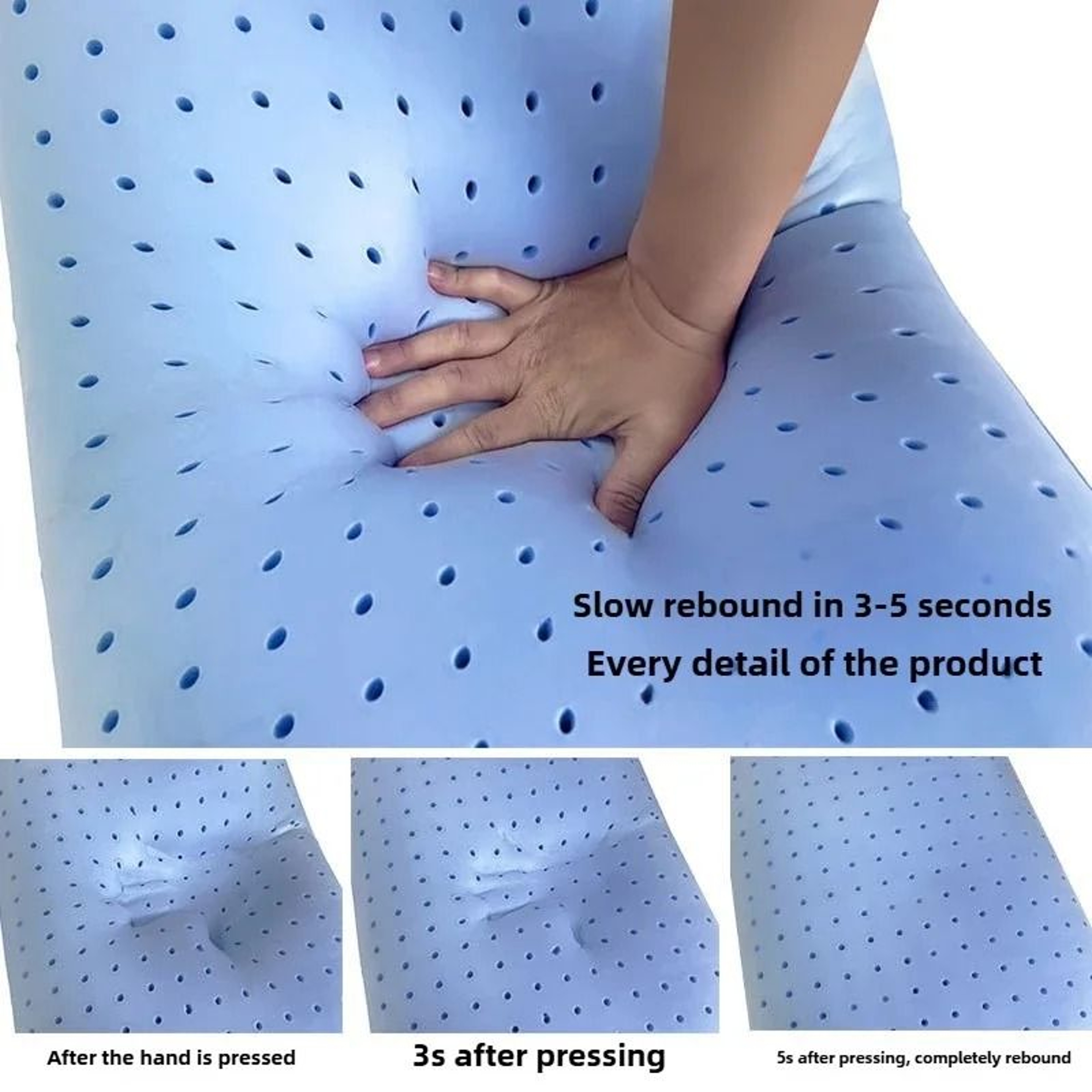 Slow Rebound Bamboo Fiber Memory Pillow For Neck Support 4