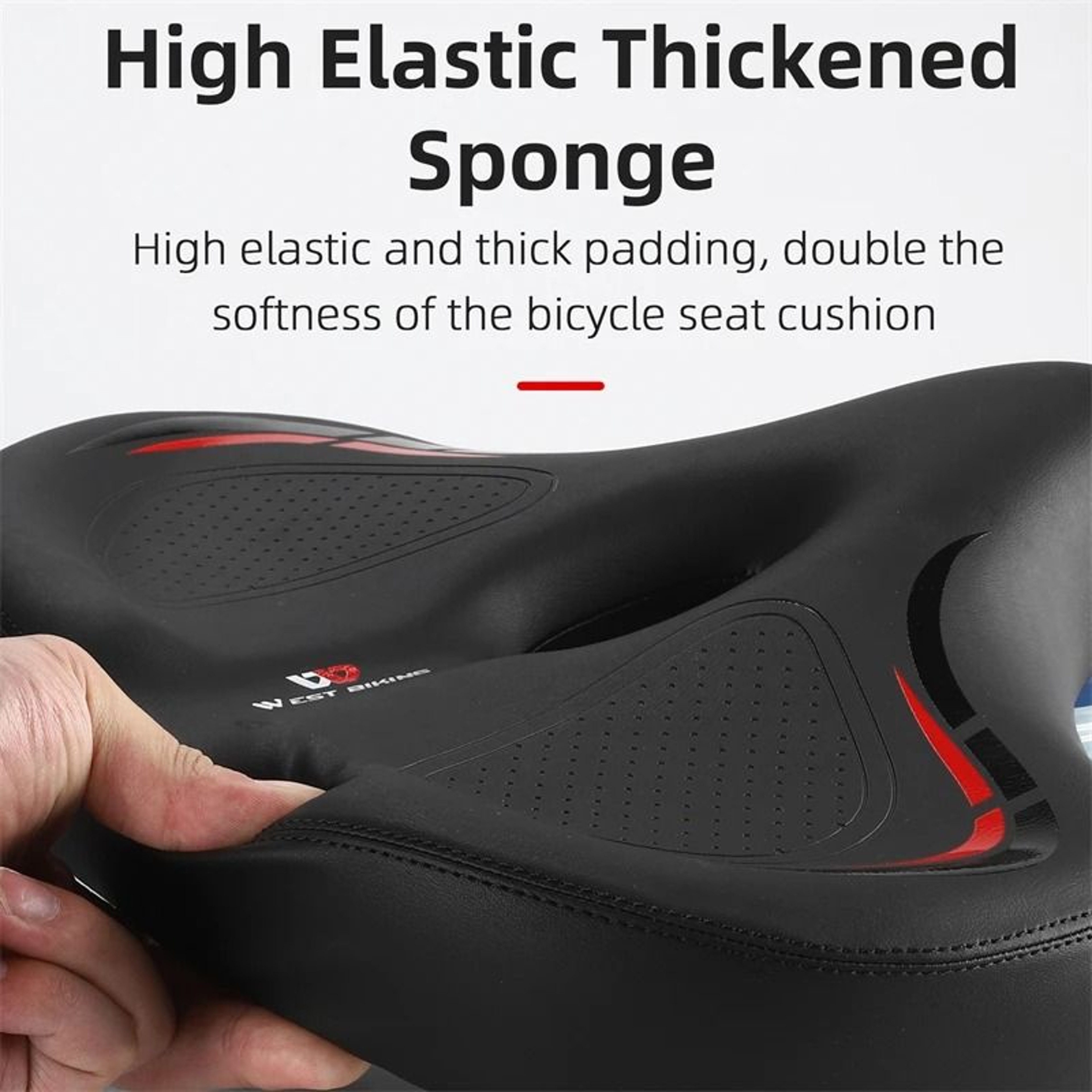 Oversized Comfort Bike Saddle Wide SofaStyle Universal Seat 2
