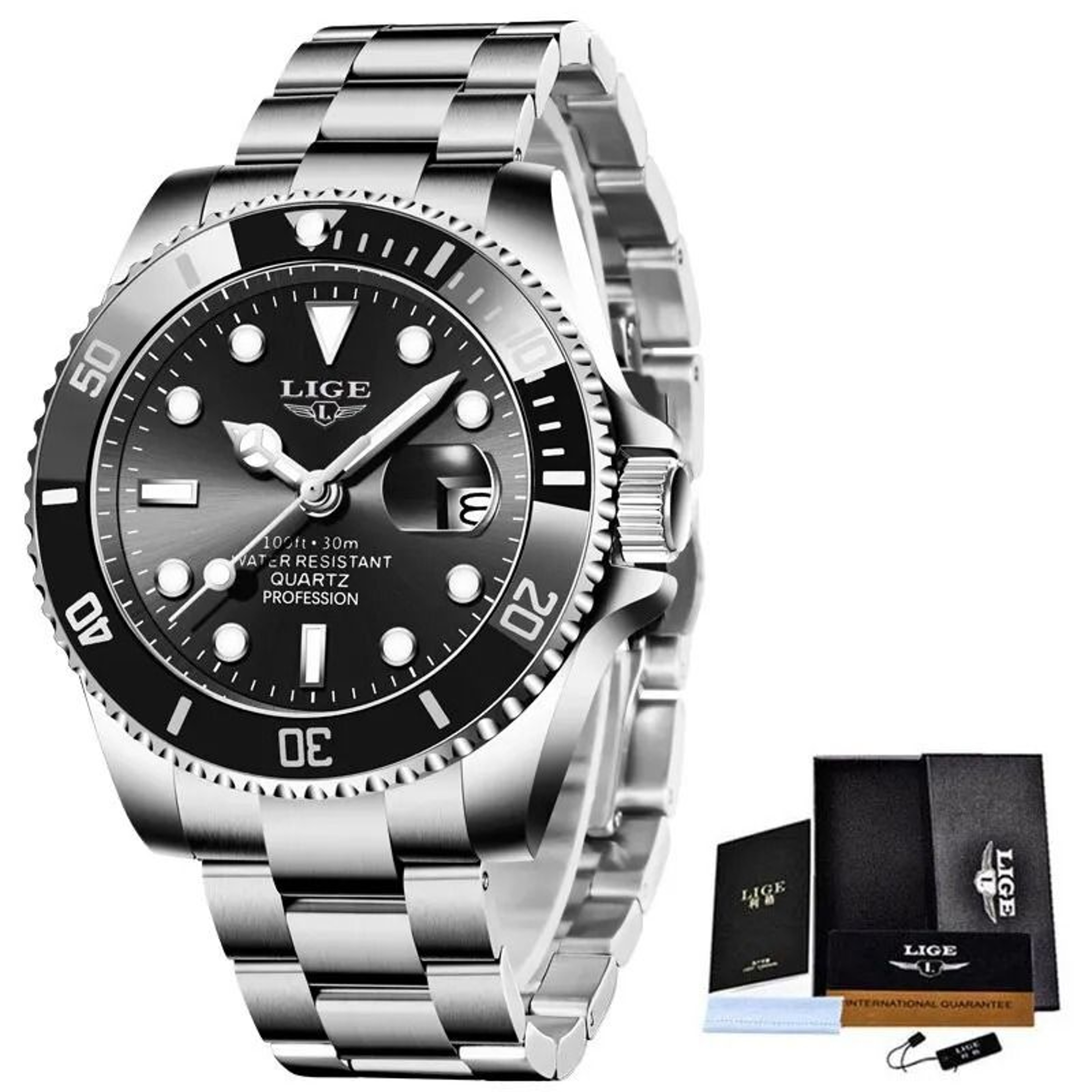 Luxury Diver Watch 30 ATM Waterproof With Date Display 7
