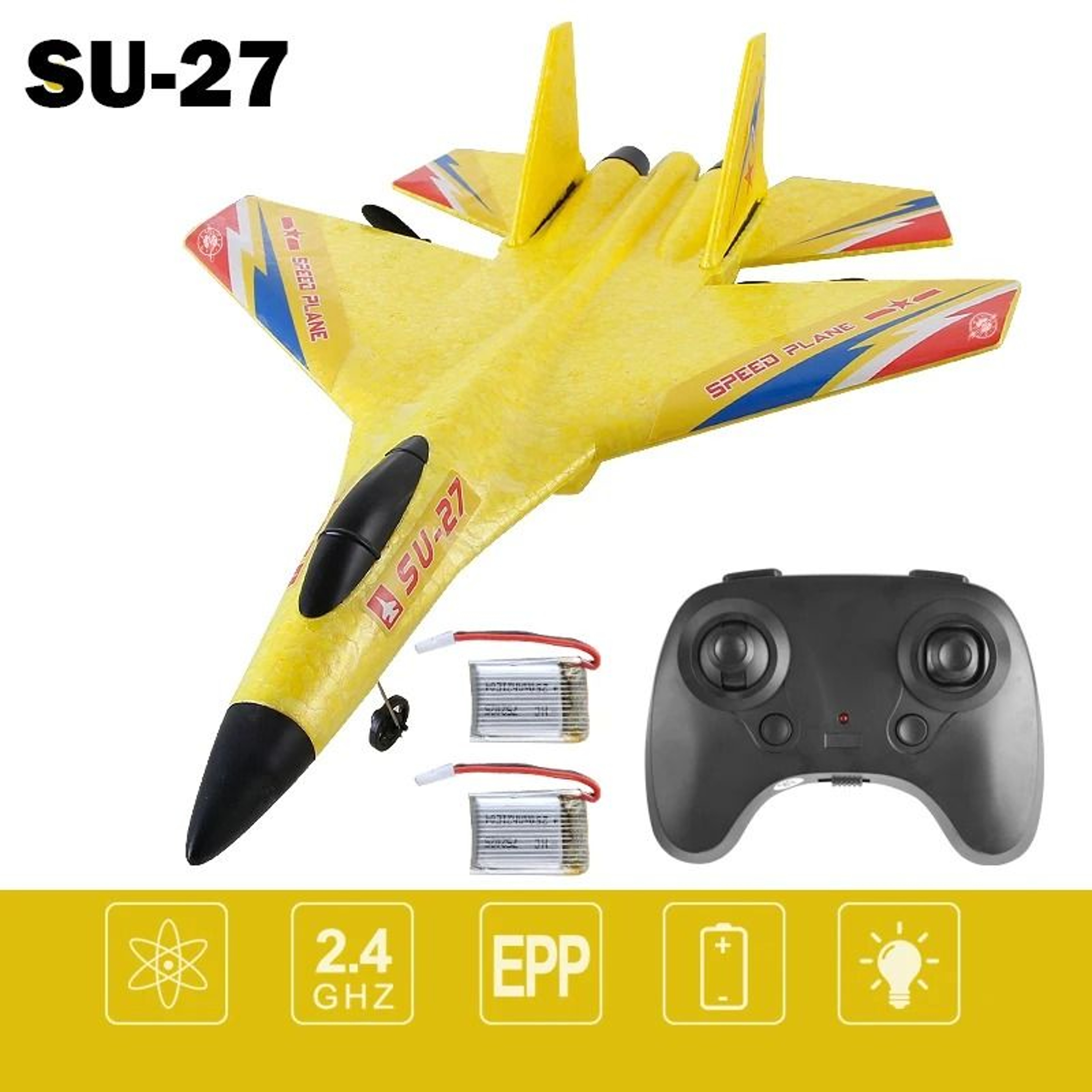 Remote Control Airplane With Gyro Stabilizer And Night Lights 2