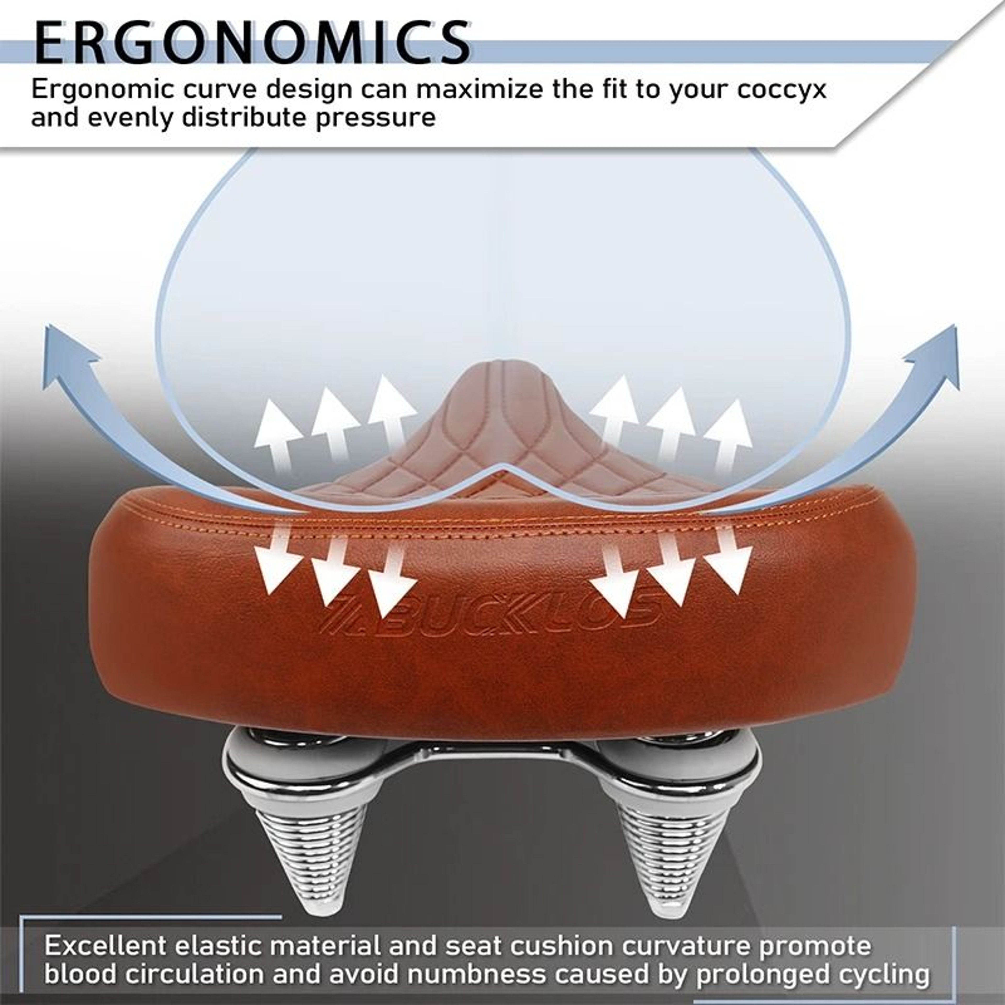 Oversized Ergonomic Bike Saddle For Road And Mountain 2