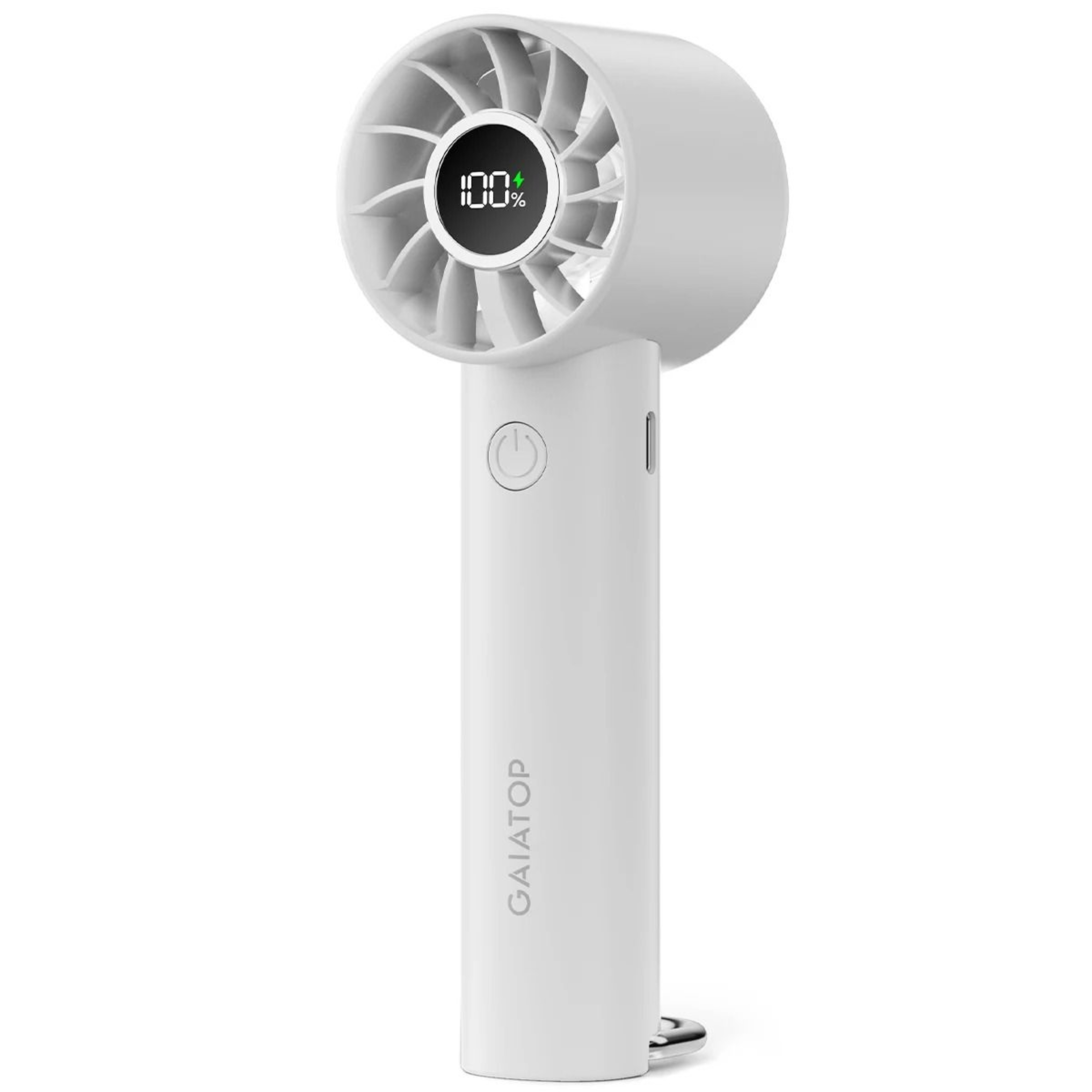 Portable Handheld Fan With LED Display And Flashlight 7