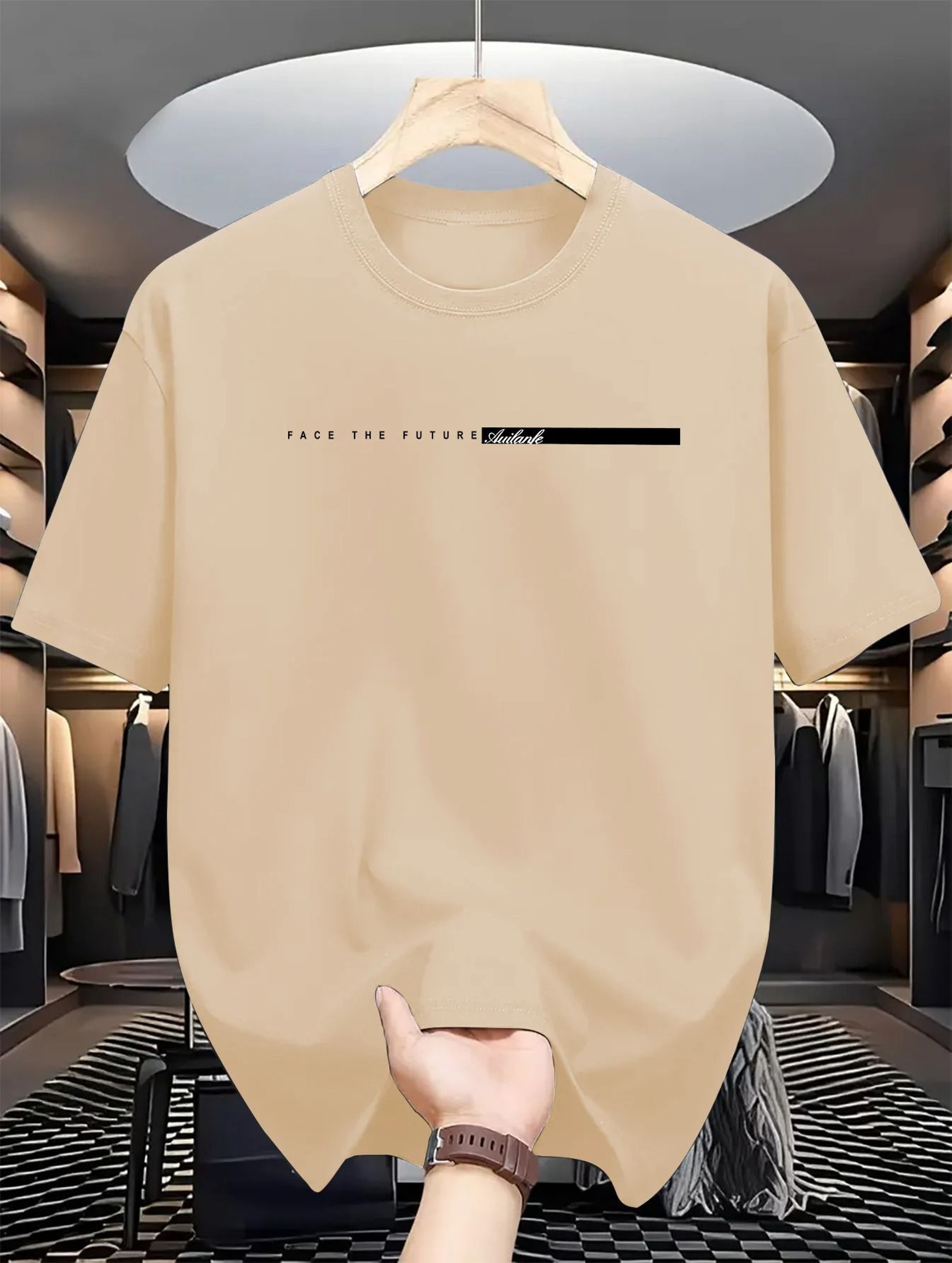 Mens Cotton Casual Loose Fit TShirt 1