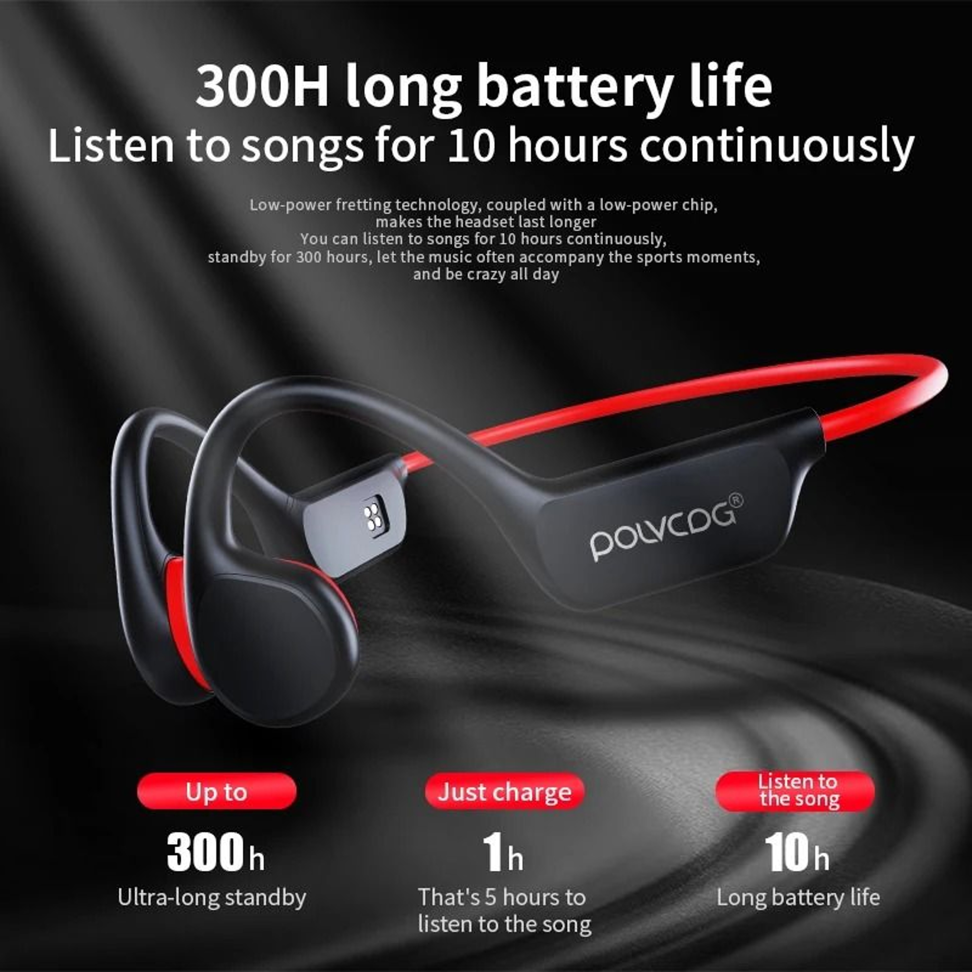 Bone Conduction Waterproof Headset With Bluetooth 53 And 32GB Storage 1