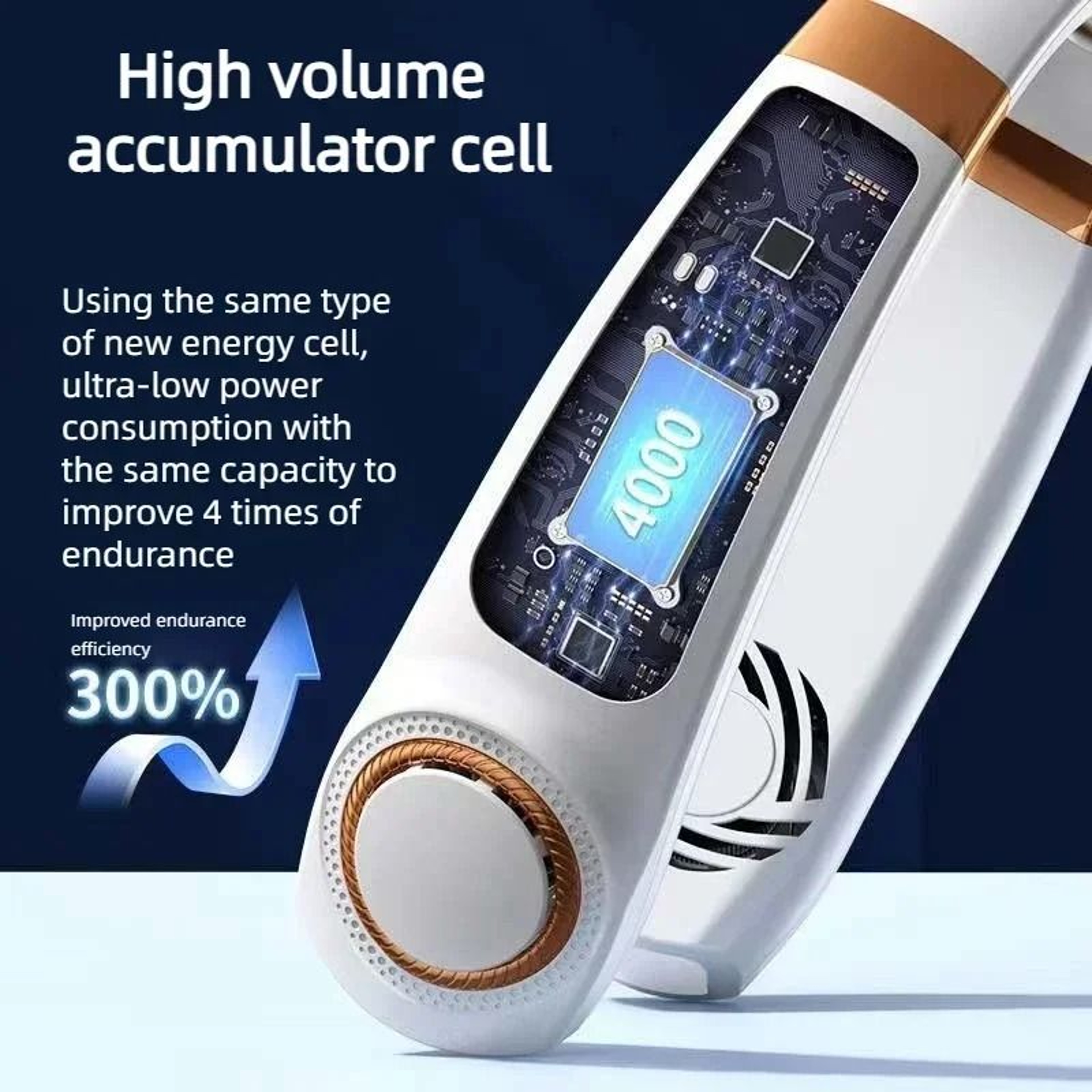 Portable Neck Fan With LED  Bladeless Design 4