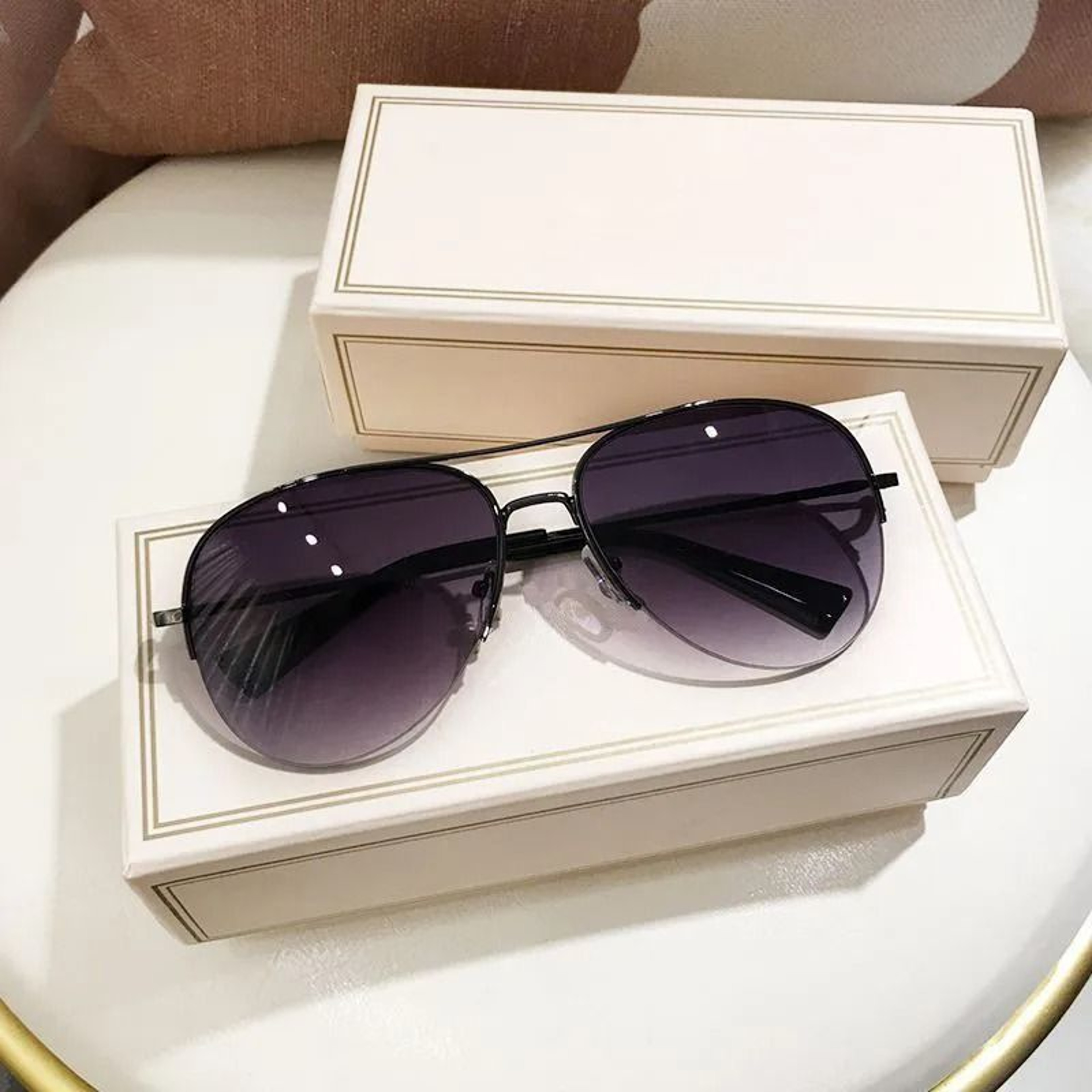Classic Aviator Metal Frame Sunglasses 7