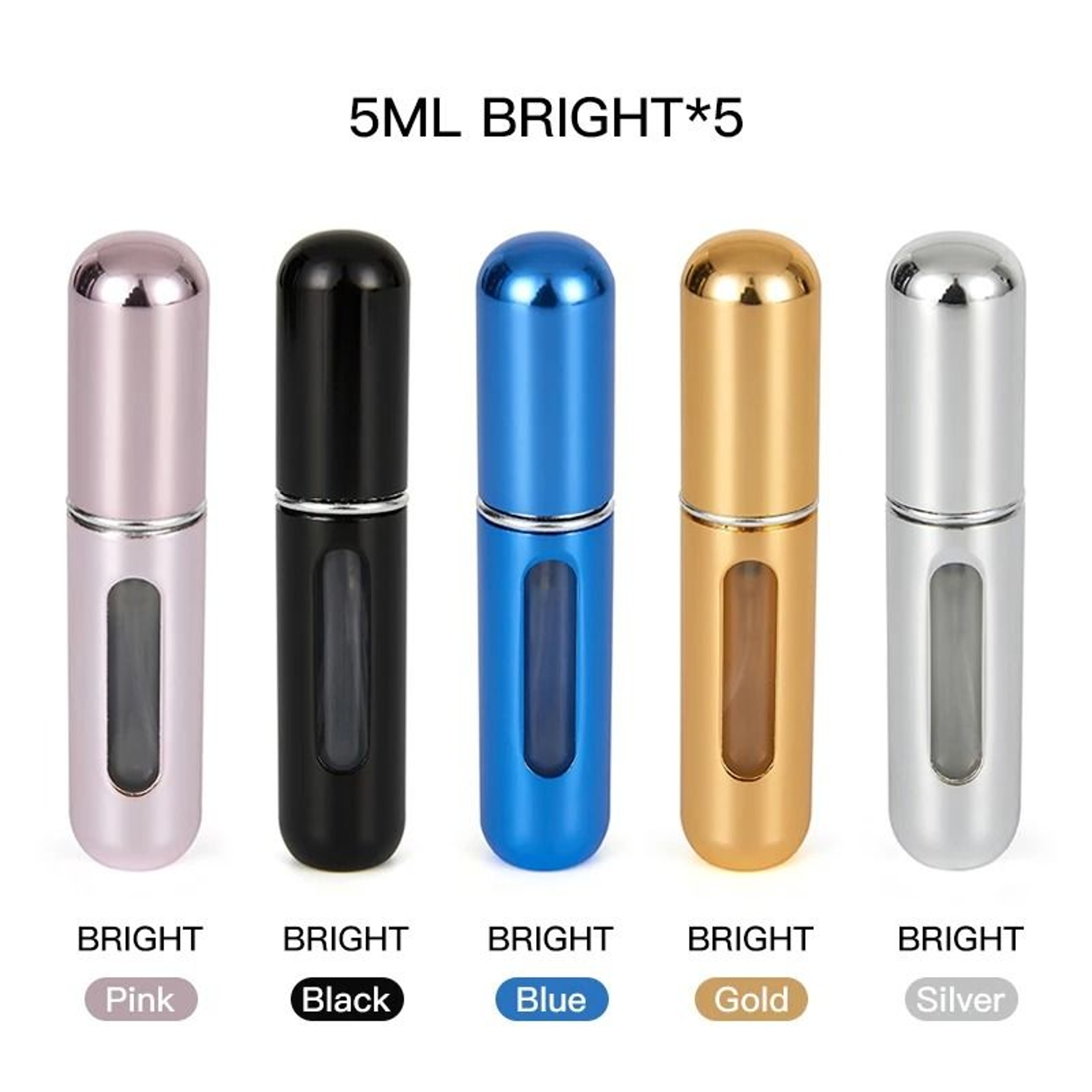 Refillable Perfume Bottle Set With Spray Pump 5