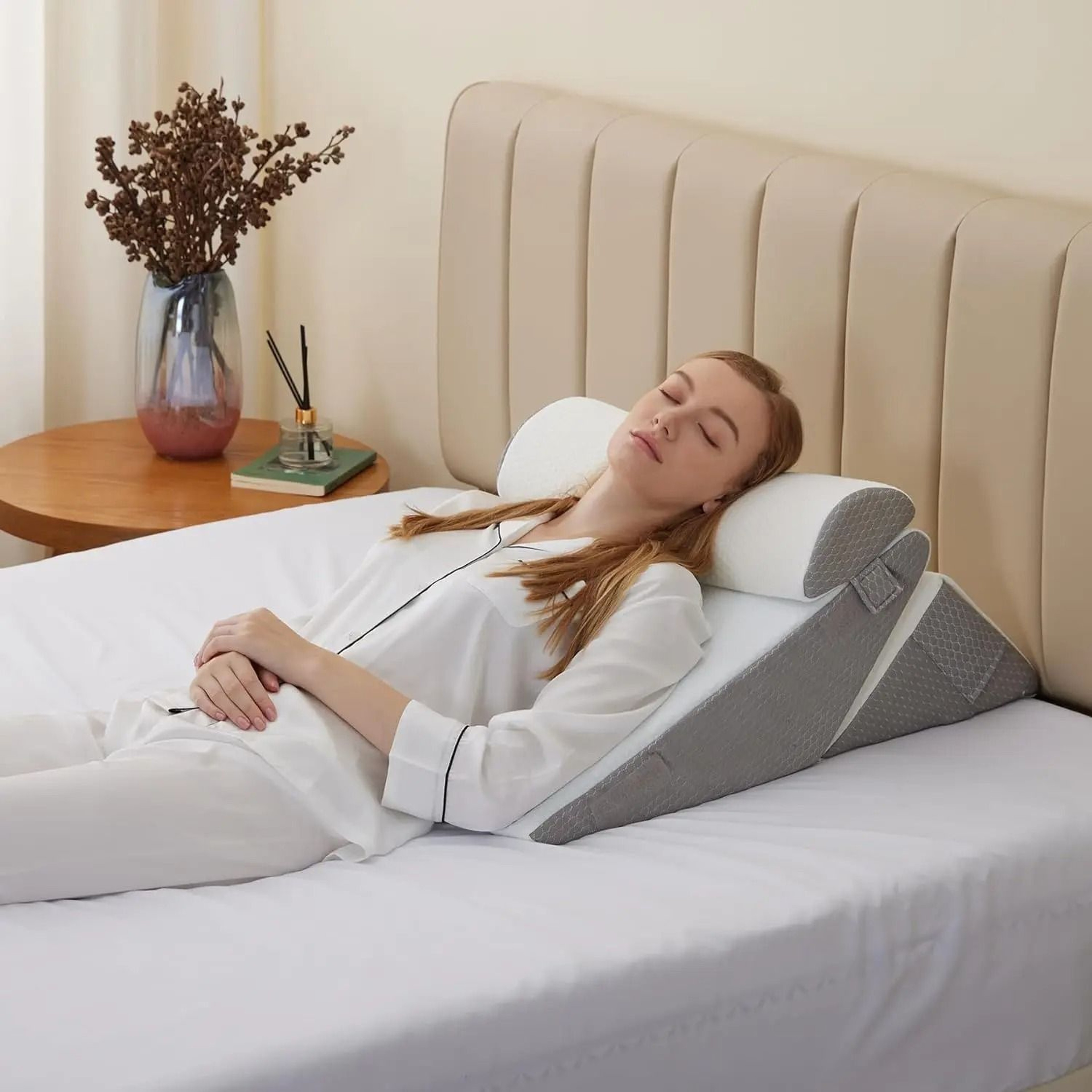 Adjustable Wedge Pillow Set For Back Support And Better Sleep 4