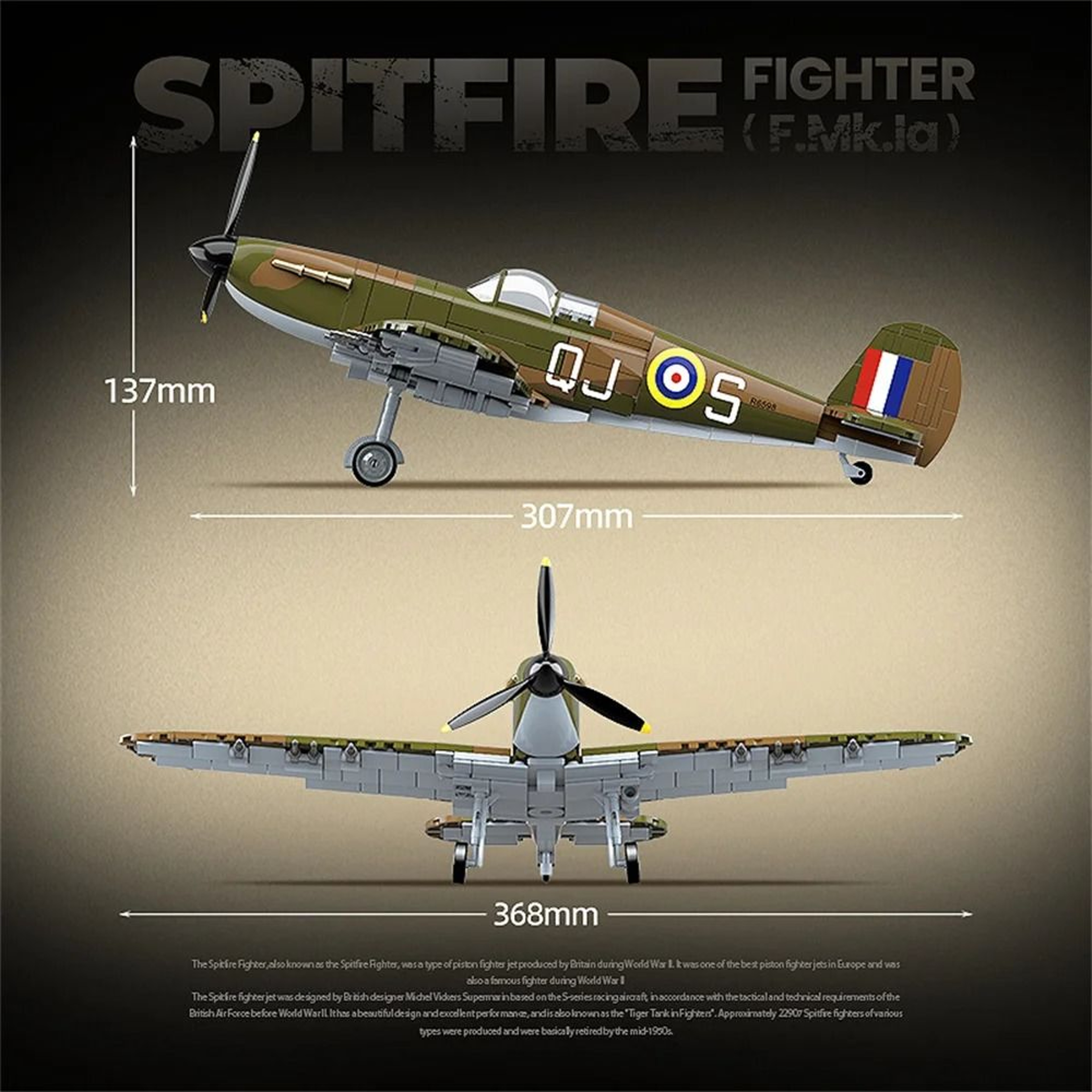 WW2 Military Fighter Building Block Set 3