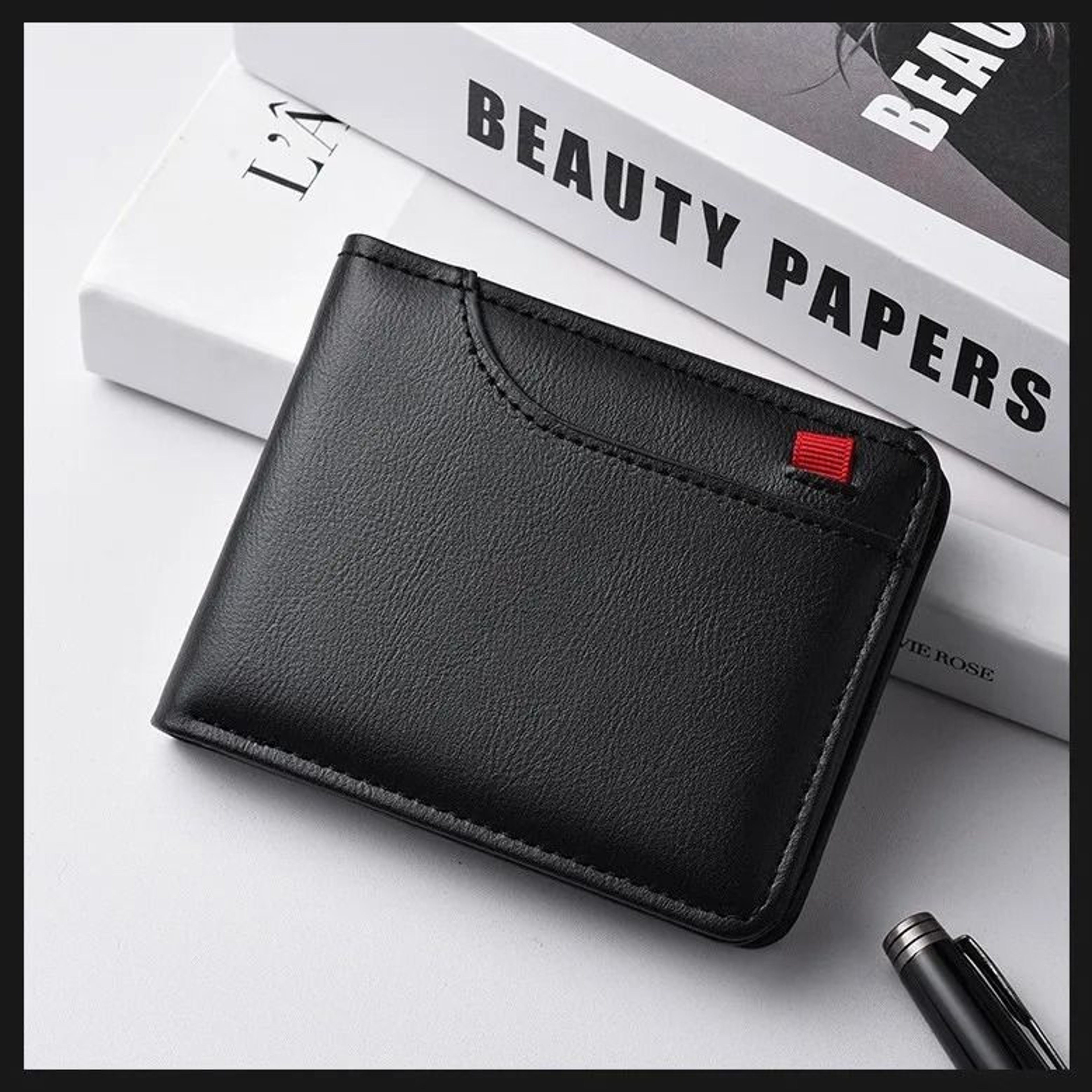Ultra Thin PU Leather Credit Card Wallet For Men 10