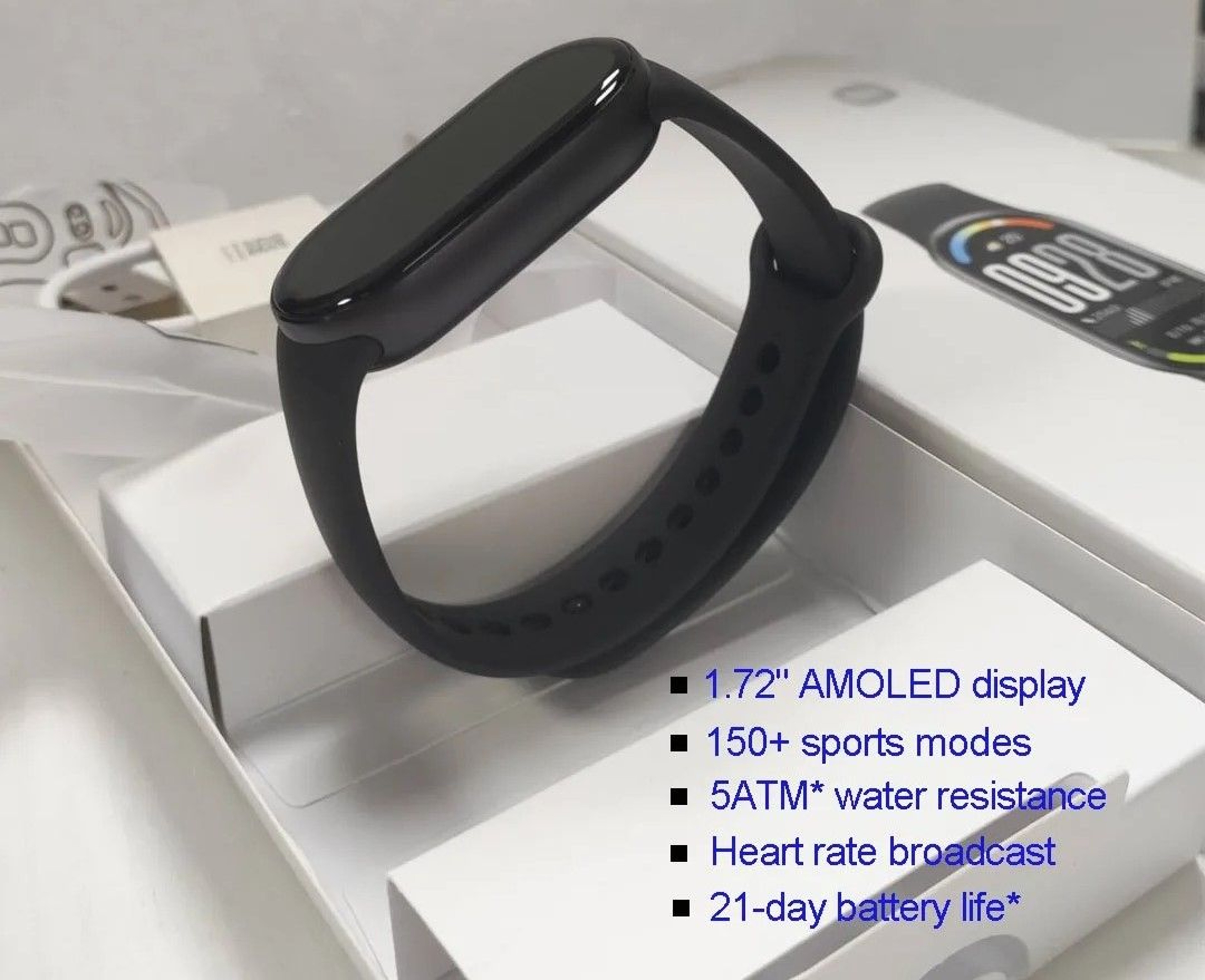 Smart Fitness Band With AMOLED Display And 5ATM Water Resistance 0