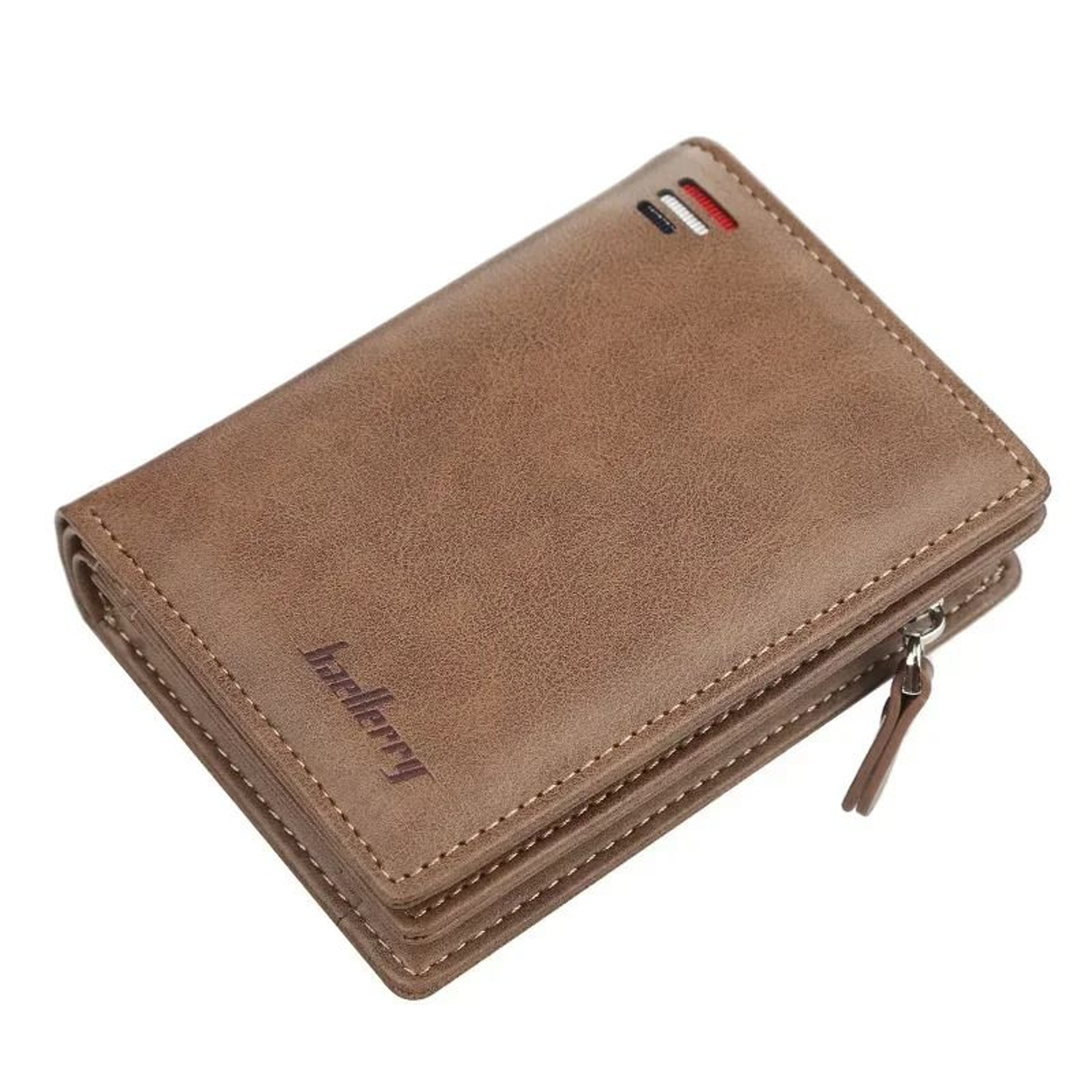 PU Leather Zipper Wallet For Men With Coin Pocket And Card Holder 10