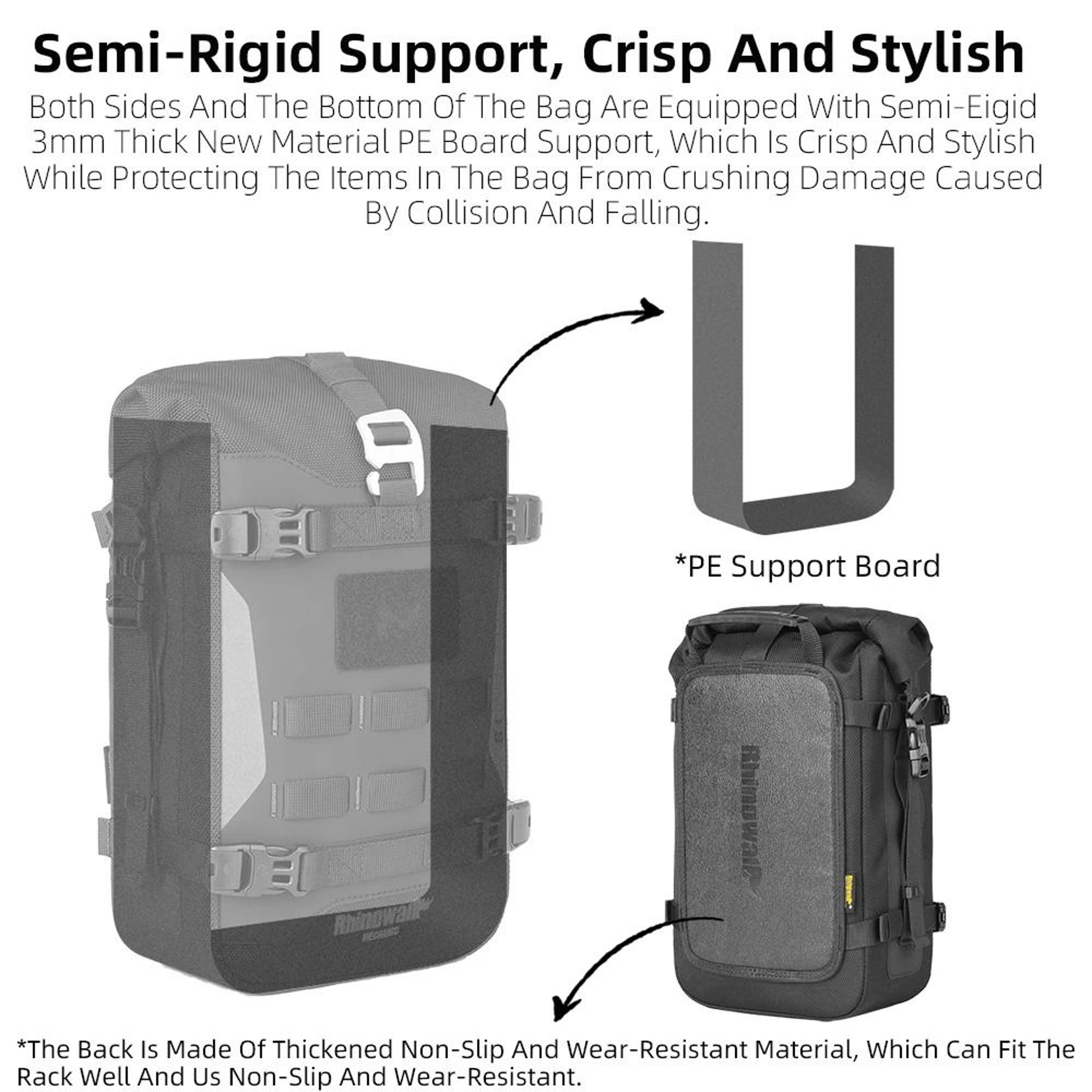 Waterproof Motorcycle Side Frame Storage Bag With Internal Support And Large Capacity 2